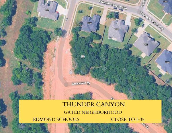 Vacant lot ready to build your dream home! Thunder Canyon is a gated community with close access to I-35.