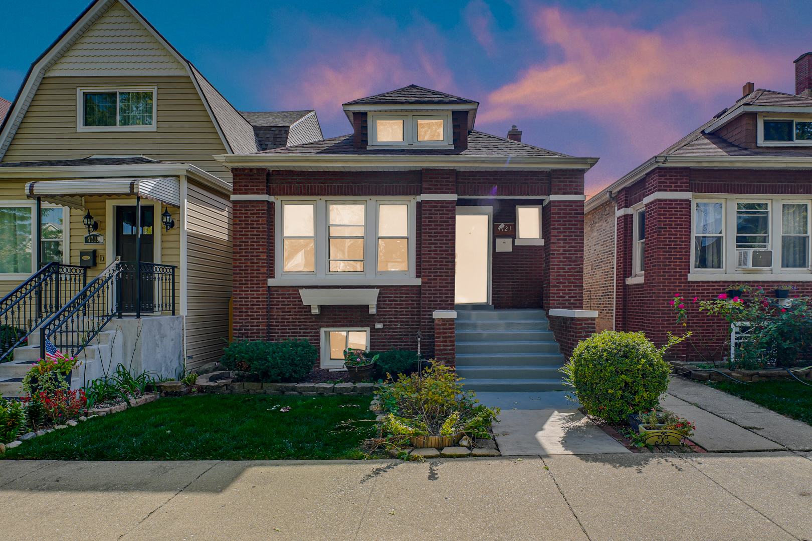 Portage Park, Fully Renovated bungalow with primary bedroom suite with master bath! This stunning, move-in-ready 4-bedroom, 3-bathroom single-family home offers the perfect blend of luxury and comfort. Located just a few blocks from Metra, Blue Line stations, I-90 & 94 and nearby Starbucks, shops and restaurants, this home stands out with high-end finishes and beautiful design. Enjoy an open floor plan with modern kitchen and baths, bedrooms with ample closets, quartz countertops, and stainless-steel appliances.  Step outside to beautiful back yard for entertaining and brand new 2-car garage. Don't miss this exceptional home-schedule a showing today!