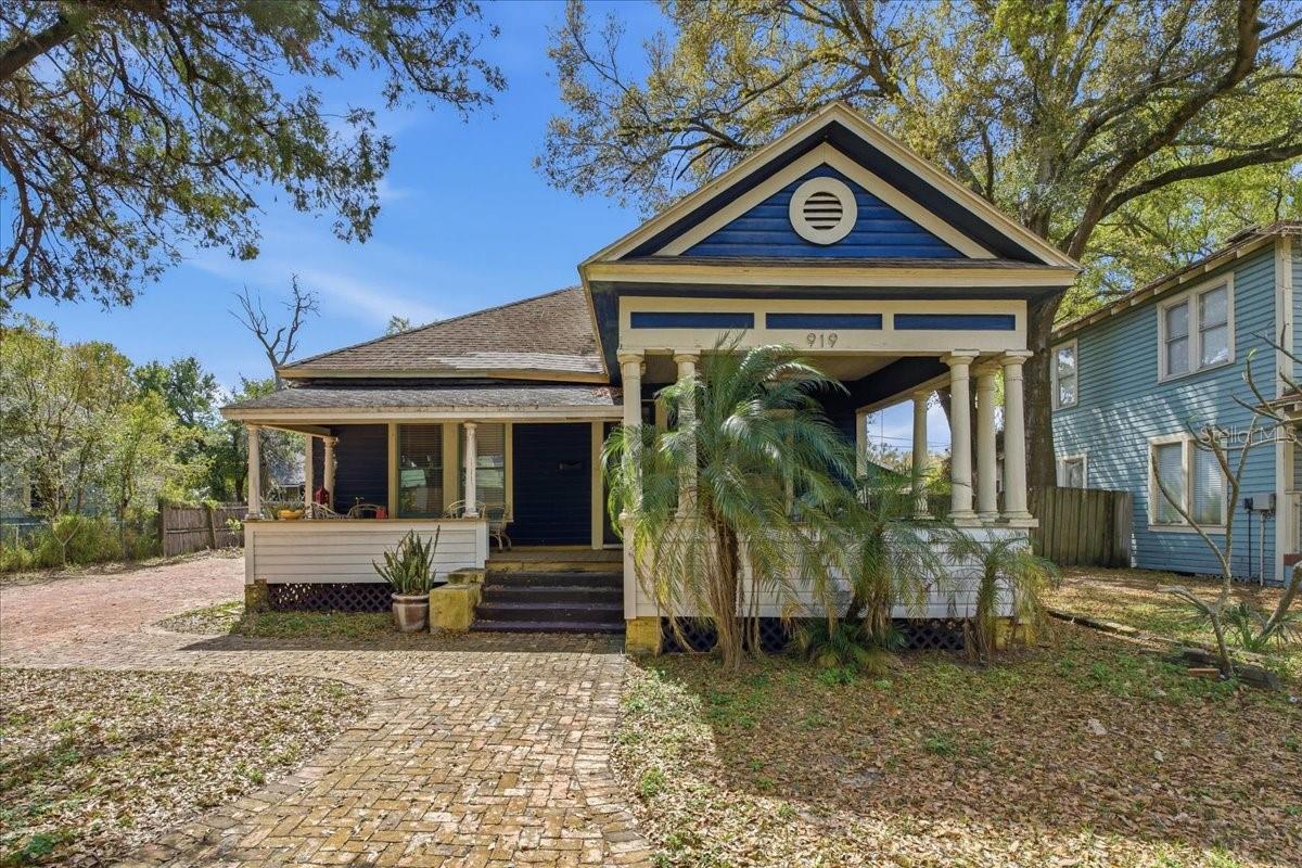Opportunity awaits with this classic bungalow situated on an oversized 6,528 sq ft lot in one of Tampa’s fast-growing areas. This 2-bedroom, 2-bathroom home offers 1,249 sq ft of living space and is packed with potential for investors, renovators, or fix-and-flip buyers looking for their next project.The home features a spacious front porch, high ceilings, and historic architectural details that can be restored to highlight the property’s character. Primary bathroom includes a walk-in shower, and the existing layout provides a solid foundation for a thoughtful renovation or value-add improvements.Outside, the large lot and brick driveway for ample space for parking, outdoor living, or possible future expansion. The property also includes a rear deck and mature landscaping, adding to the charm and potential of the outdoor space.Located just minutes from Downtown Tampa, Ybor City, and major redevelopment corridors, this property sits in a prime location.Whether you’re looking to fix and flip, renovate and rent, or restore a historic bungalow, this property presents a compelling opportunity.