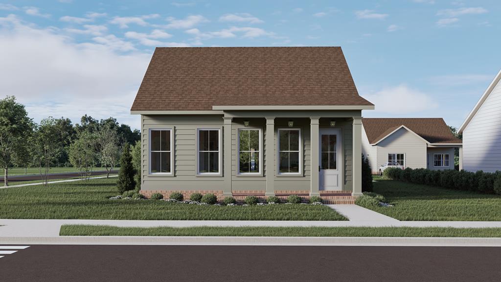 This charming new construction cottage is ideally located in the desirable Cassidy Farm subdivision.    This thoughtfully designed 3-bedroom, 2-bath home features 10-foot ceilings throughout, with elevated 11-foot tray ceilings in both the primary suite and main living area, creating an open and airy feel.    This home was professionally designed by an interior designer, with all finishes carefully curated to deliver a cohesive, high-quality design throughout—where affordability and quality come together.    The spacious primary suite features a large bedroom with tray ceilings and flows seamlessly into a well-appointed bathroom with double vanities, a luxury shower, and a walk-in closet with custom wood shelving. The closet connects directly to the laundry room, creating a highly functional and convenient layout.    The open-concept kitchen overlooks the living and dining areas, offering a practical and inviting space for both everyday living and entertaining.    Exterior features include lap siding, Hardie board construction, brick skirting around the base of the home, brick paver accents, architectural shingles, and professionally designed landscaping, creating a timeless and durable exterior.    All homes will undergo a blower door test to ensure minimal air leakage, increasing overall energy efficiency, comfort, and long-term savings. A gas tankless water heater further enhances efficiency with on-demand hot water.    Directly across the street, Cassidy Park is currently undergoing renovation and is being transformed to include an 18-hole disc golf course, walking sidewalks for exercise, a fishing dock, and additional recreational features—offering a unique lifestyle opportunity right outside your front door.    Homes are currently under construction. All showings must be coordinated with the listing agent.    Seller is a licensed real estate broker in the state of Georgia, license #340473.    Important: All materials and finishes have been pre-selected and purchased. The home is being sold with these selections in place.