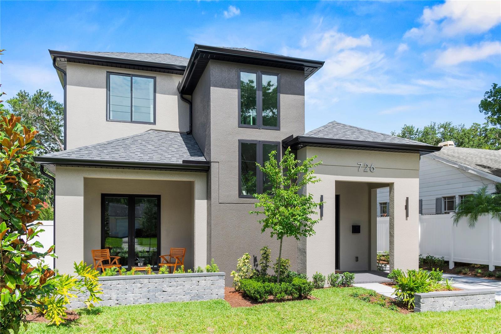 FANTASTIC  NEW CONSTRUCTION HOME IN THE LAKE ADAIR ESTATE DISTRICT OF COLLEGE PARK...JUST COMPLETED! This is a very rare opportunity to secure a unique offering at a hard to find price point and in a great College Park location incredibly convenient and close to DT Orlando! Home boasts dramatic soaring ceilings that open up the main floor kitchen/dining and living combo making this ground floor area live large! Fantastic use of windows floods the home in natural light and the feature cat walk walkway creates a refreshing design element and feel that you just do not find at this price. Beautiful finishes and a smart floor plan featuring an oversized primary suite plus 2 additional bedrooms, bonus office nook, and additional well thought out spaces pull the composition of this special DT new home together very nicely. A special College Park home in an area of a high-end estate district that is starting to see some exciting new development! Great location for walking and biking. Very close to Lake Adair and in the cobble stone Estate District with some of the most interesting and magnificent homes in the Metro Orlando area! Minutes to DT Orlando, Packing District/YMCA, DT Winter Park, Winter Park Village, Advent Health Village, Lake Highland Prep., and easy access to on-ramps to all major connectors! A great opportunity in one of Central Florida's most dynamic areas! SEE WALKTROUGH TOUR IN VITUAL TOUR LINK!