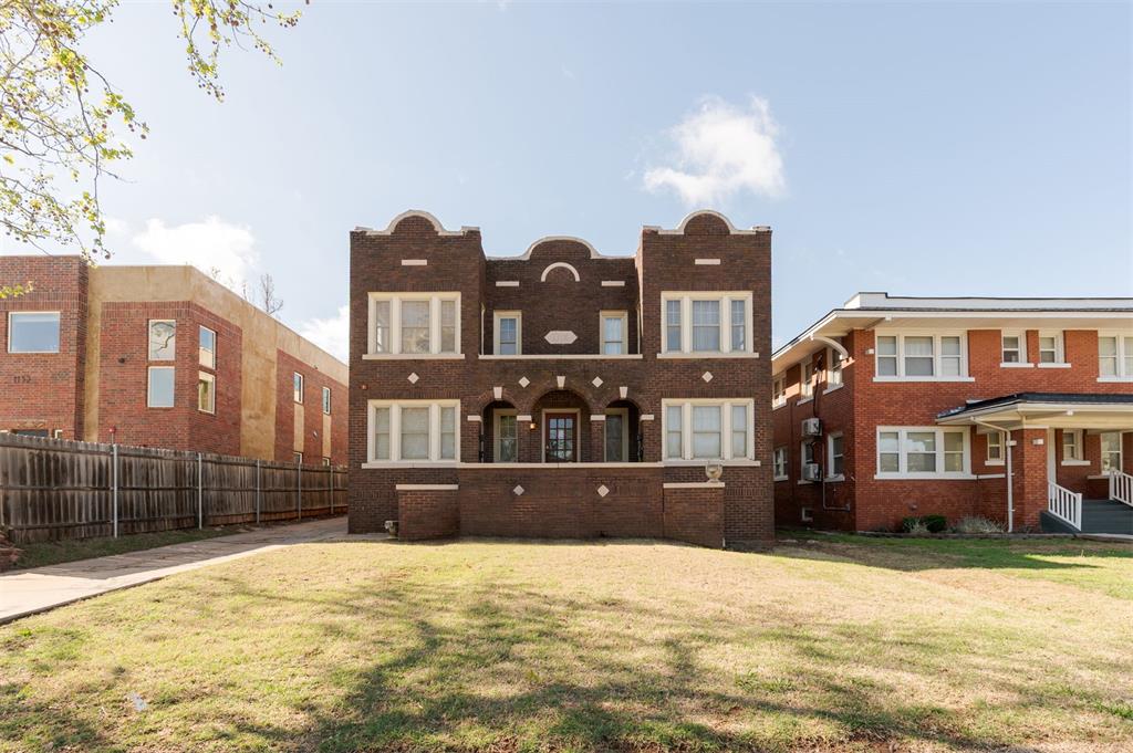 Introducing The Dix Condos—a classic four-plex offering a blend of historic character and functional living in a centrally located Oklahoma City setting. This well-maintained brick property features four individual units, each with its own private entrance and thoughtful layout.Inside, the units showcase hardwood flooring, neutral finishes, and an efficient use of space. Natural light fills each home, highlighting the clean lines and comfortable flow from living areas to bedrooms. Kitchens and baths offer practical layouts with opportunity for future updates or customization.The exterior reflects timeless architectural detail with a welcoming front façade, while the rear of the property provides off-street parking and shared outdoor space. Upper units enjoy access to covered balconies, adding an additional layer of usable living area.Positioned with convenient access to a variety of local amenities, shopping, dining, and major thoroughfares, this property offers flexibility for a range of ownership strategies—whether expanding a portfolio or securing a multi-unit asset with long-term potential.A rare opportunity to own a character-rich four-plex in an established Oklahoma City location.