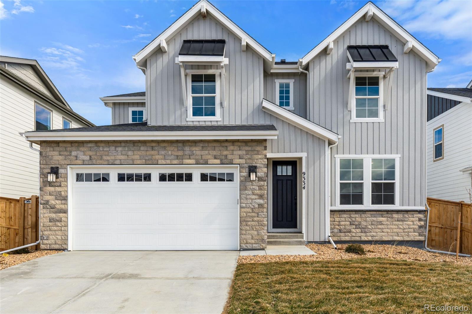 MLS#9067406  Ready Now! The Silverthorne at Trailstone is a versatile and luxurious two-story home, perfect for growing households. The open kitchen, dining area, and two-story great room with an optional fireplace keep loved ones connected. Cooking enthusiasts will love the well-appointed kitchen featuring an eat-in island and a large walk-in pantry. Just off the kitchen, the morning room offers a perfect spot to soak in Colorado's abundant sunshine. Functional spaces like the entry off the garage and numerous storage closets make everyday living easier. Upstairs, elegant double doors lead to the generously sized primary suite with a four-piece bath and walk-in closet. Three additional bedrooms and a functional laundry room complete the second floor. The finished basement provides extra storage space or a home gym, along with an additional bedroom, full bath, and rec room. Structural options include: raised vanity in secondary bathrooms, owner's bath configuration bath 3, covered outdoor living 2, double 8' French door at study/flex, 8' interior doors on main level, traditional fireplace, gas line rough in at patio, additional sink at bath 2, utility sink rough in, and 9' walk out finished basement.