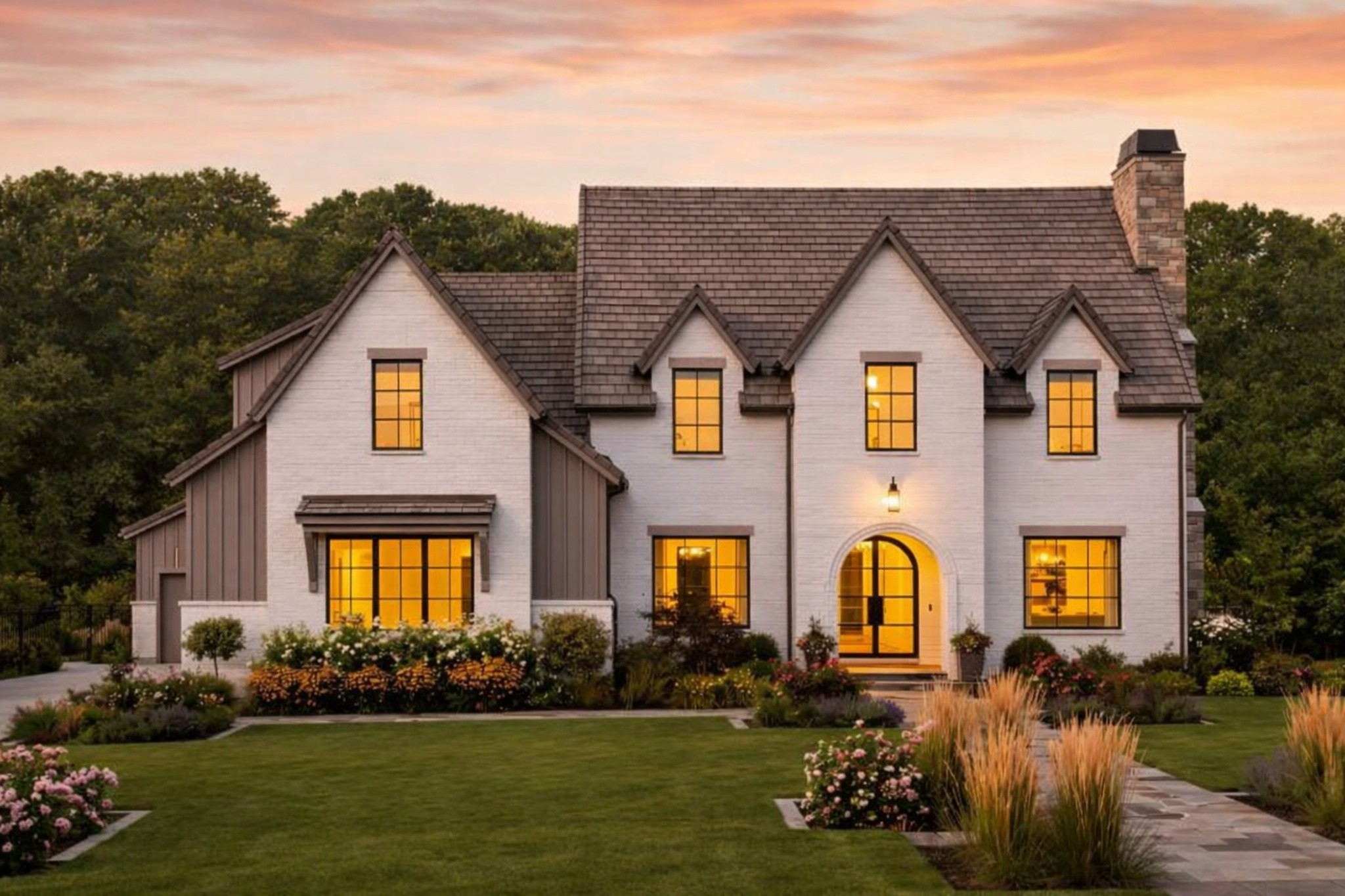 Build Your Dream Home with Timeless European InfluenceIf you are drawn to classic European architecture paired with a thoughtfully designed two story layout, this plan offers the perfect blend of elegance and functionality. It delivers striking curb appeal through its gabled rooflines and brick exterior while maintaining a practical footprint for modern living.Step inside to a welcoming foyer, framed by a dedicated office and formal dining space, ideal for both everyday living and hosting. The heart of the home unfolds into a stunning two story vaulted great room that connects seamlessly to a spacious kitchen with a U shaped island designed for gathering. A butler’s pantry adds both convenience and elevated functionality, creating an effortless flow for entertaining.Tucked privately on the main level, the primary suite offers a true retreat with a spa like bath and generous walk in closet. Everyday living is made easy with a well designed back hallway featuring a mudroom, laundry, and access from the three car garage.Upstairs, the layout continues to impress with well appointed secondary bedrooms, including a private suite and a Jack and Jill design, all centered around a versatile loft space. A large bonus room provides flexibility whether you envision a media room, playroom, gym, or additional living space.This is more than a home. It is a foundation to create something intentional, timeless, and uniquely yours. Sample Photos Only.