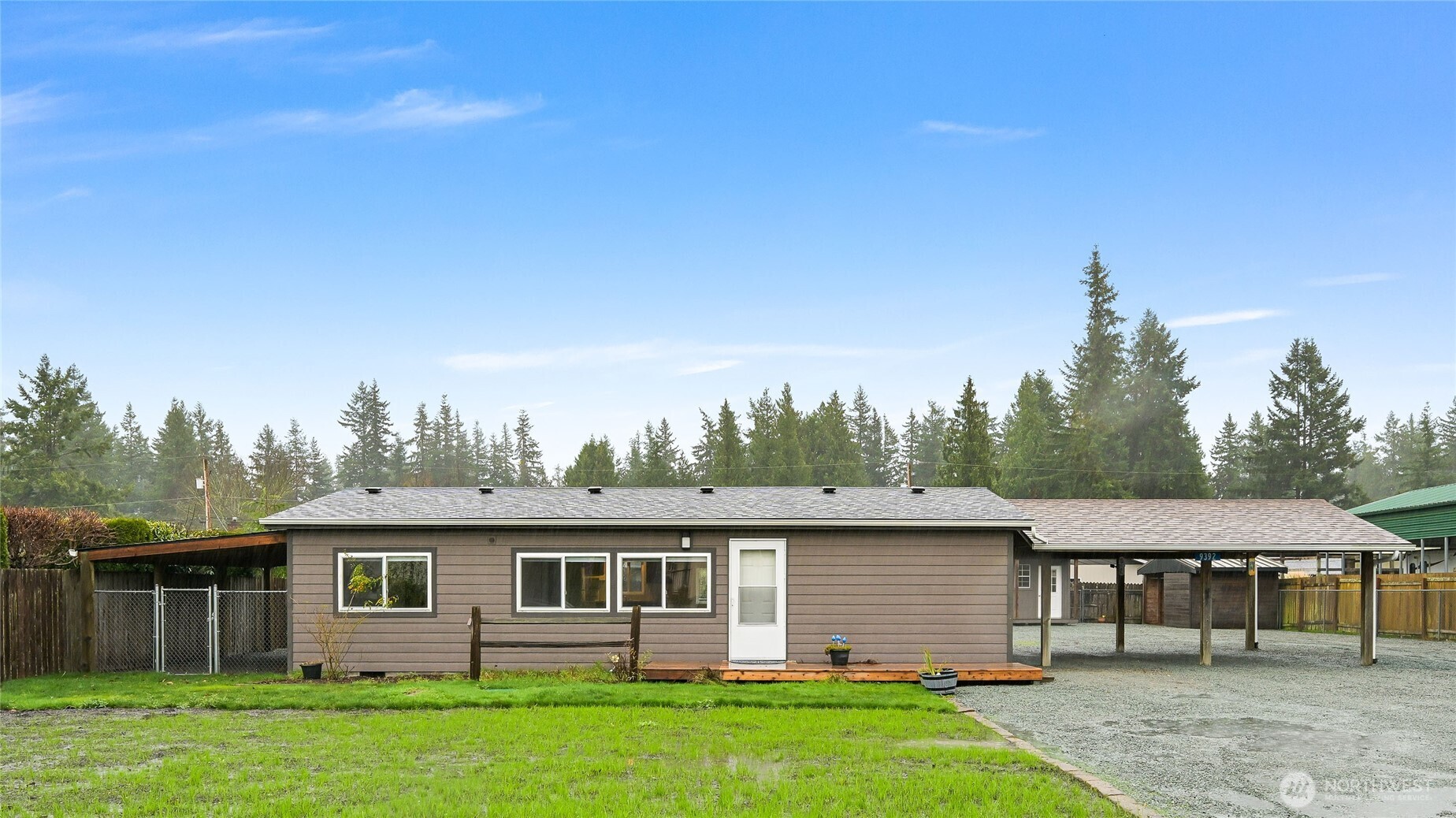 Bright, Move-In-Ready 3-Bed + 2-Bath on Oversized Lot. Step inside this freshly updated home featuring new floors, fresh interior paint, and a modern energy-efficient heat pump for year-round comfort. The cozy yet open layout feels surprisingly spacious and welcoming. A fenced backyard, oversized two-car carport, and three detached workshops/garages offer exceptional space for storage, hobbies, business needs, or future creative use. Tucked at the end of a quiet cul-de-sac, the 15,246 sq ft lot provides rare privacy with room to entertain, garden, park an RV, or plan future expansion. This property delivers flexibility, comfort, and long-term potential, ideal for those who want space to live, work, and grow.