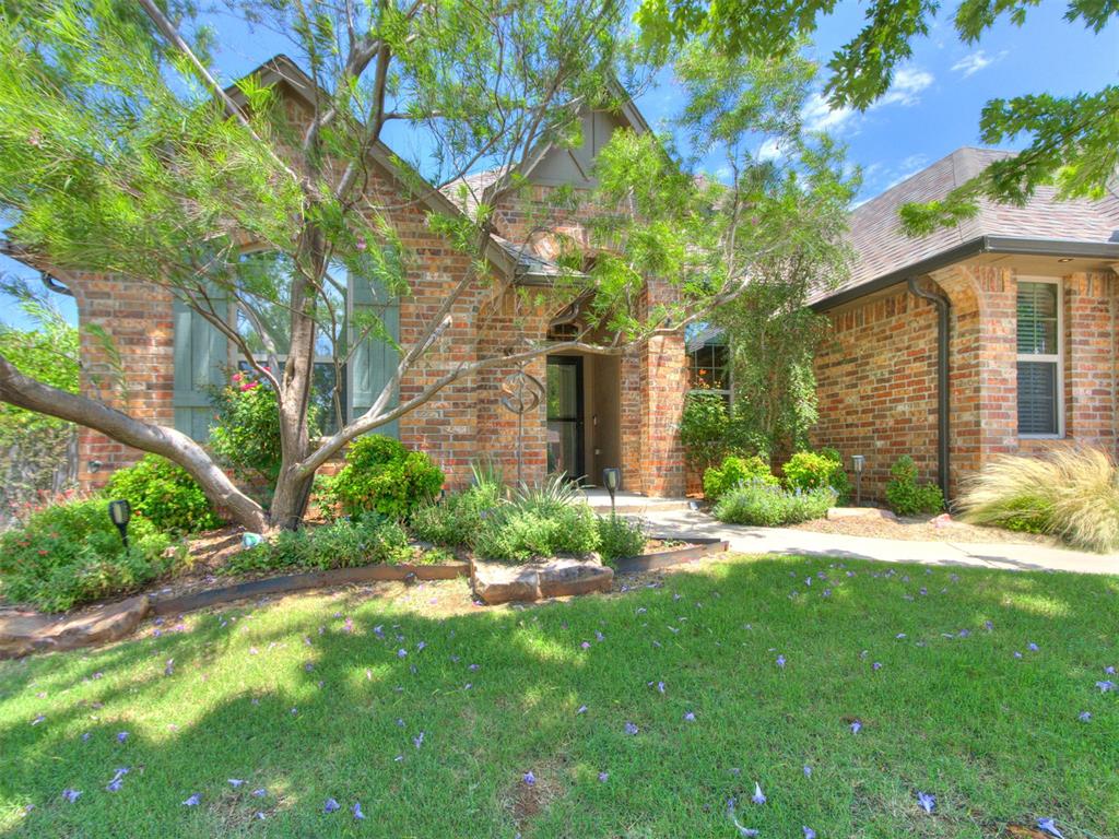 This must-see home, with all of its upgrades and amenities, feels like a serene oasis. Offering 3 bedrooms plus an office, 2 bathrooms, a bonus/media room and an over-sized 2 car garage. Lots of natural light in the main living room, cased windows showcasing the beautiful backyard and accent beams all add to the charm. The kithcen has gas cooking, a builtin microwave, accent lighting and a pantry. The living room, kitchen and dining spaces all flow seamlessly. Secondary bedrooms and bathroom are opposite of the primary bedroom. The primary bedroom has great natural light, overlooks the backyard and has accent beams, creating a tranquil space you'll never want to leave. The ensuite primary bathroom has dual sinks, a large soaking tub, seperate shower and a wrap-around closet. The upstairs is a large bonus room designed as a theatre; you'll feel like you're at the movies! Outdoor entertaining is just as great; with incredible, low-maintenance desert landscape, a cedar pergola with cable track and sunshades, mister system and lighting, it's the spot everyone wants to enjoy. Further amenities include a storm shelter in the garage floor, sprinkler system, security cameras, accent lighting, and so much more! Call today to see your new home.