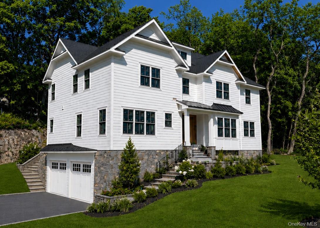 Exceptional new construction opportunity in the highly sought-after Chappaqua School District, currently being built with anticipated completion this Fall 2026. Early buyers will have the rare chance to customize many of the final finishes and tailor the home to their personal style. This thoughtfully designed home offers 4 bedrooms and 5.1 bathrooms, with a highly desirable layout that lives like a larger home thanks to additional flexible living spaces. The main level features an open-concept design with seamless flow between the kitchen, dining area, and informal living room with fireplace. The kitchen is equipped with a premium Thermador appliance package and includes sliding glass doors leading to the back patio, while the family room also features sliders to the covered patio—creating a seamless connection and the perfect setting for indoor-outdoor entertaining. In addition to the formal dining room, formal living room, and powder room, the main level also includes a versatile room adjacent to a full bathroom, ideal for use as a private office, den, or guest accommodations. The fully finished walk-out lower level adds substantial additional living space, including an additional room with sliding glass doors and access to a full bathroom—well-suited for a variety of uses including extended living, recreation, or work-from-home needs. The primary suite is a true retreat, showcasing a tray ceiling, two oversized walk-in closets, and a luxurious bathroom with double vanity, soaking tub, separate shower, and private toilet room. A second-floor laundry room adds everyday convenience. Just a few additional highlights include 9-foot ceilings throughout, 4" oak hardwood floors, high-end finishes across all levels, an oversized two-car garage leading to a mudroom with custom cubbies and closet, a high-efficiency heat pump and cooling system, pre-wiring for a future electric vehicle charging station, and a security system. Privately set on over an acre of land on a cul-de-sac street and surrounded by mature trees, this home offers a peaceful setting while remaining close to parks, town, schools, and transportation. A rare opportunity to own a brand-new, thoughtfully designed home with exceptional flexibility in an ideal Chappaqua location.