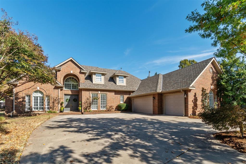 Rarely does a home in this price range become available in the coveted West Norman Brookhaven section off Manor Hill Drive. Situated on a cul-de-sac lot with a circle drive, this home greets you with a double-door entry and  extensive wood flooring, a spacious kitchen with Viking stove and ovens plus a large walk-in pantry, large living areas - each with their own fireplace, beautiful dining room with serving bar, and a relaxing light and bright heated/cooled sunroom with new Anderson windows. This home also features a well appointed Primary suite with wood floors, extensive windows, 2 walk-in closets, and a huge on-suite bath with double sinks, private water closet, updated large shower and jetted tub. This split floor plan is the perfect layout with a secondary downstairs mother-in-law suite, plus two large bedrooms and a bonus room upstairs. Neutral colors, a brick paver patio, and landscaped backyard complete this lovingly cared for home! Updates include: roof, gutters, and garage doors (2021), new carpet in mother-in-law suite plus stairs (2021), sunroom heat and air (2021), sunroom Anderson windows (2024), water heater (2024), dishwasher (2022), garbage disposal (2025), new sprinkler control box with WIFI capabilities (2024), extended wood floors through living areas, study, primary bedroom, and pantry (2020), fireplace box, gas logs, and tile surround (2020), and microwave (2020). Don't miss your opportunity to be surrounded by luxury just minutes from shopping, and all the conveniences West Norman offers!