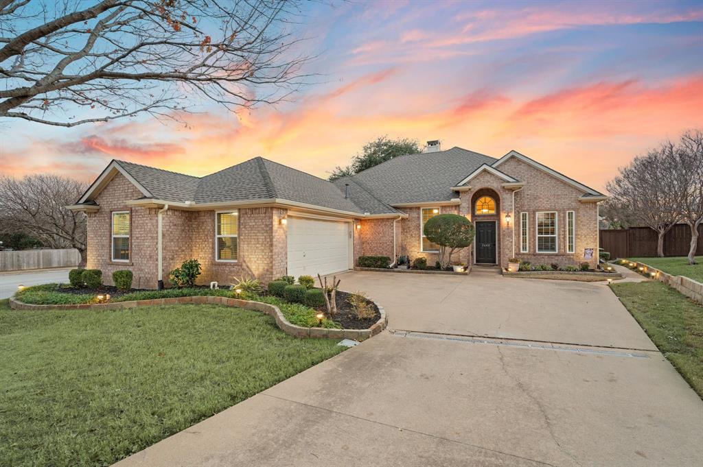 Tucked away on a beautiful cul-de-sac lined with well-kept homes, manicured lawns, and mature landscaping, this single-story gem at 2640 Wickersham in Grapevine offers the perfect blend of comfort, style, and location!Inside, you’ll love the open kitchen and living area, designed for both everyday living and easy entertaining. Engineered hardwood flooring flows through the main spaces, creating a warm, cohesive feel. The oversized primary suite is a true retreat, complete with a spacious en-suite bath and plenty of room to unwind.Step outside to a backyard built for Texas living. Enjoy two separate seating areas, a sparkling pool and spa with waterfall features, and a custom 6’ board-on-board privacy fence. Perfect for relaxing, hosting friends, or soaking up the sunshine in your own private oasis!The location truly sets this home apart! You’re just one block from Parr Park, with its walking and biking trails and beloved Rock Garden. DFW Airport is minutes away, making travel effortless, and you’re perfectly positioned between Fort Worth and downtown Dallas. Historic Grapevine Main Street is a short drive away, along with easy access to Highways 121, 360, and 114. Shopping and dining options abound, including the nearby Southlake Town Center, and sports fans will appreciate the quick drive to Cowboys and Rangers games in Arlington.Add in Grapevine’s year-round festivals and community charm, and you’ve found a home that truly has it all! Schedule your showing today!
