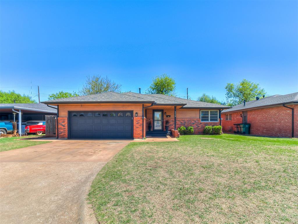 Welcome to this beautifully updated, move-in ready home in the highly sought-after Wildewood Addition—just minutes from convenient access to Broadway Extension and I-44! Step inside to discover a spacious and inviting layout designed for both everyday living and entertaining. The heart of the home is the generously sized country kitchen, thoughtfully updated with fresh paint, a stylish new backsplash, stainless steel appliances, a wine fridge, abundant storage, and plenty of prep space—perfect for hosting and creating memorable meals. (refrigerator negotiable) The secondary bedrooms offer comfortable space for family or guests, while the expansive primary suite is a true retreat. Featuring additional square footage, it includes a private ensuite bath and a cozy sitting area—ideal for unwinding after a long day. The living room is warm and welcoming, highlighted by a charming corner window that fills the space with natural light, creating the perfect atmosphere for gatherings or quiet evenings at home. Outside, you’ll love the enhanced curb appeal with updated cedar siding, fresh exterior paint, new guttering, and a beautifully stained front porch that invites you to relax and enjoy the neighborhood. Located near a neighborhood park, this home offers both convenience and community—ready for you to create lasting memories Schools