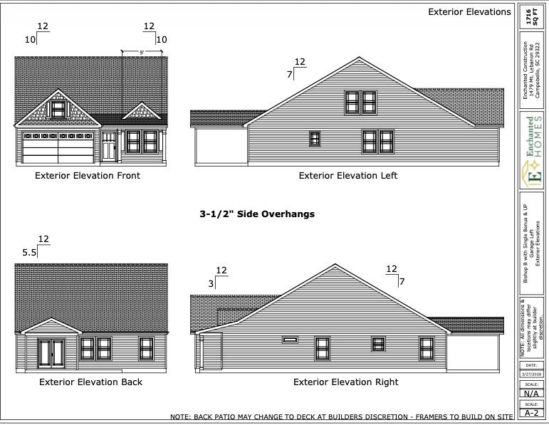 The BISHOP plan with Flex room upstairs (Lot 167). Open living area and study. Granite countertops, crown molding with rope lighting, and many more features included. Double vanity.  12' X 12' Covered patio with upgraded 10x12 patio adjacent.  Flex room acts as 4th bedroom! 30-year architectural shingles, site-built construction, and a 10 year limited warranty are included to give you peace of mind.  Closing cost or upgrades incentives available when working with a preferred lender and attorney!!   *Virtual tour reflects same house plan, not exact house.