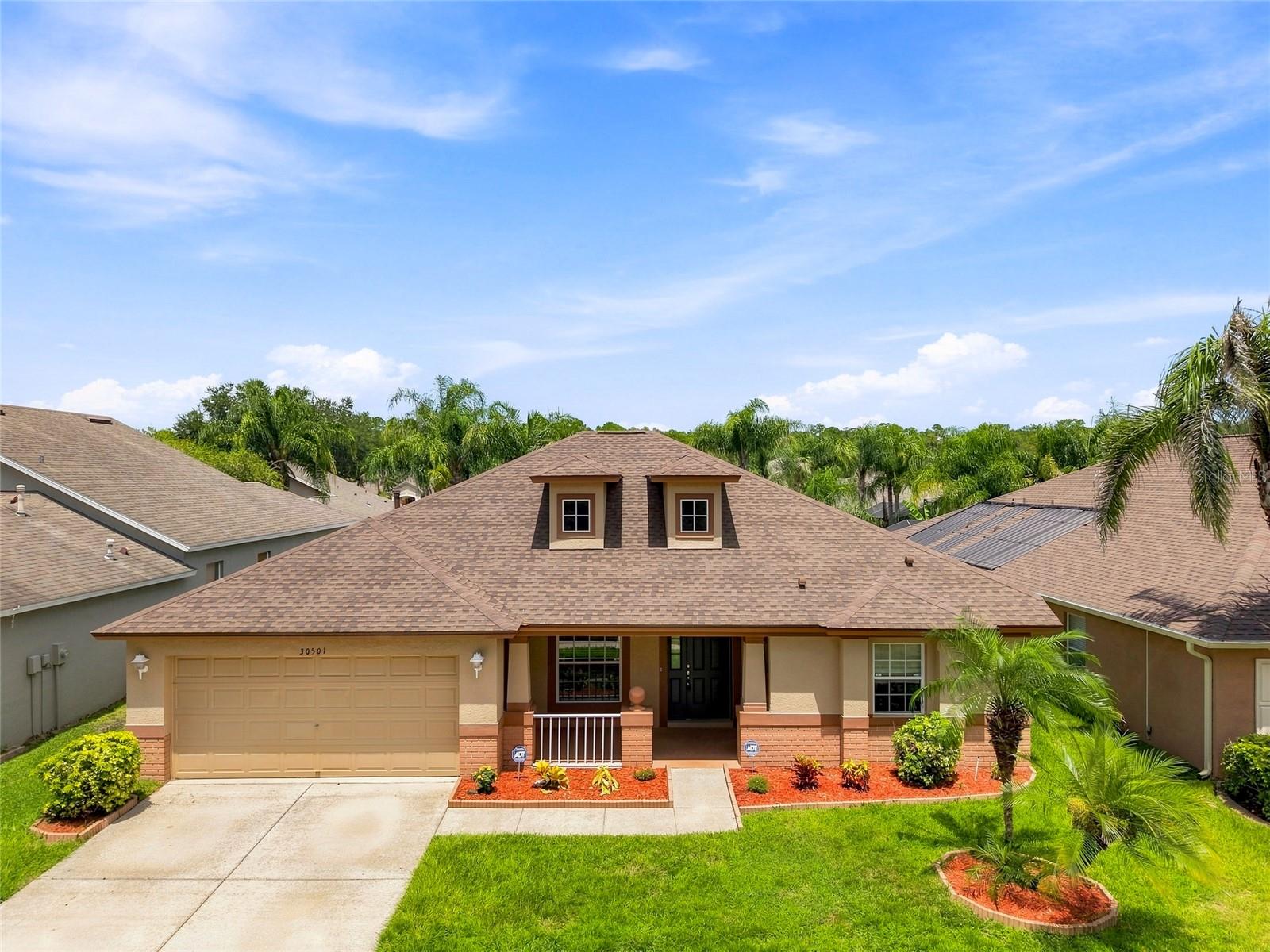 **Move-In Ready Meadow Pointe II Beauty!**Welcome home to this beautifully updated 4-bedroom, 3-bathroom home with a 2-car garage, perfectly situated on a spacious homesite in the desirable **Meadow Pointe II – Iverson** community.This exceptional home features a huge screened lanai, perfect for relaxing, entertaining, or enjoying Florida's beautiful weather year-round.Major updates have already been completed for your peace of mind, including:Newer roof, Brand new HVAC system, new hot water heater, all new stainless steel kitchen appliances, newer carpeting and laminate Flooring.Beautifully maintained interior that's truly move-in readyFrom the moment you walk in, you'll appreciate the care and attention that's gone into making this home ready for its next owner. Conveniently located near top-rated schools, shopping, restaurants, hospitals, and with easy access to I-75, this home offers the perfect combination of comfort, style, and location. Don't wait- homes like this don't last! Schedule your private showing today and discover why this is the perfect placeto call home.