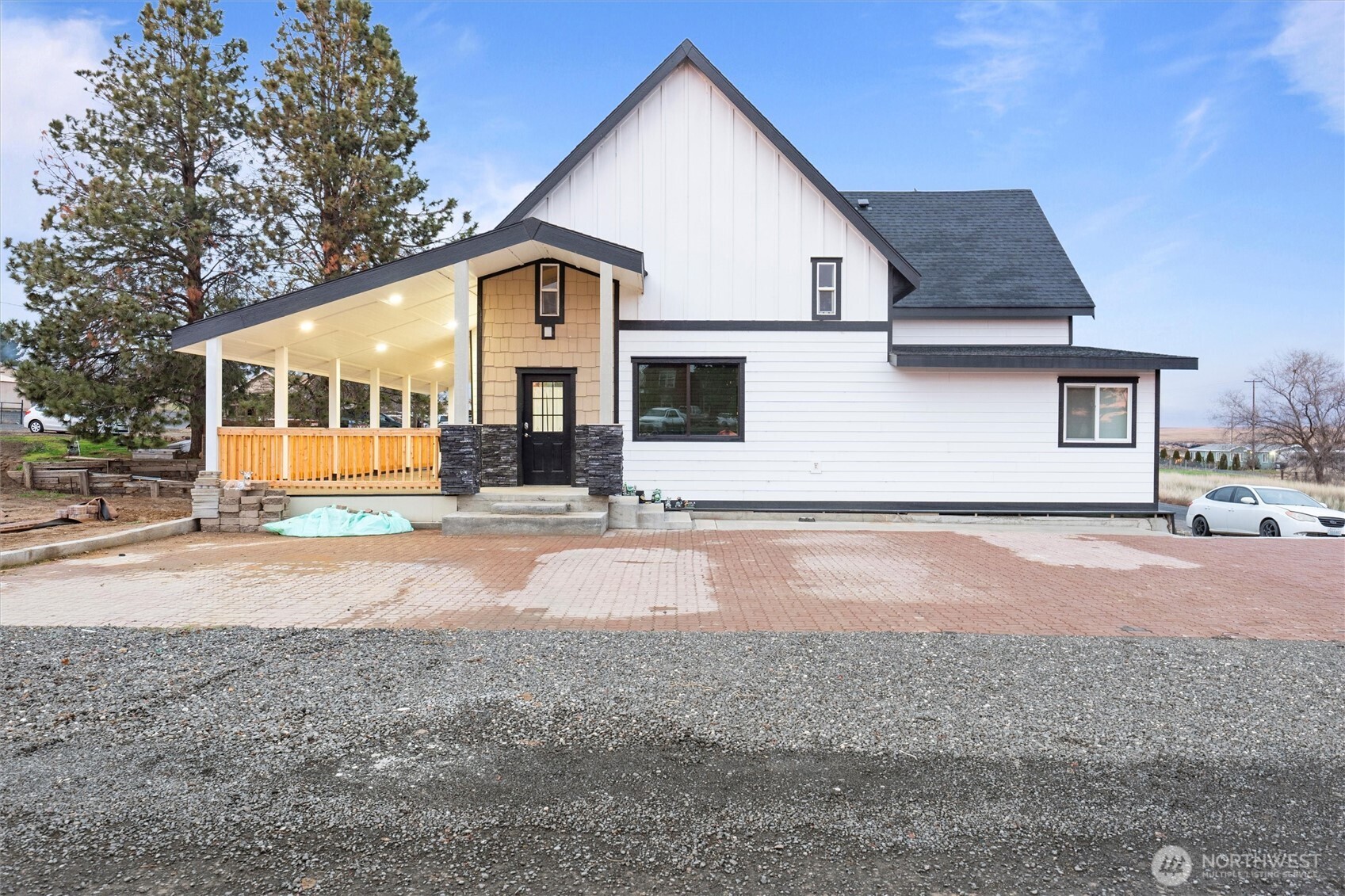 Large renovated home with turnkey basement apartment in the quaint town of Hatton. The house has many original details, but all main features have been updated. Outside features new roof, siding, windows, and wrap around porch. Inside, the remodeled kitchen has granite counters, new cabinets, stainless appliances and a walk in pantry.  The main floor and upstairs have new ductless mini splits for heating and cooling, 3 bedrooms, 2 bathrooms, laundry, bonus room and office. The finished basement apartment has a full kitchen, full bathroom, private entrance, pellet stove, laundry hookups and 2 bedrooms (non-egress). Great set-up for multi-generational living or rental. Nearly ½ acre corner lot has lots of room for gardens and outbuildings.