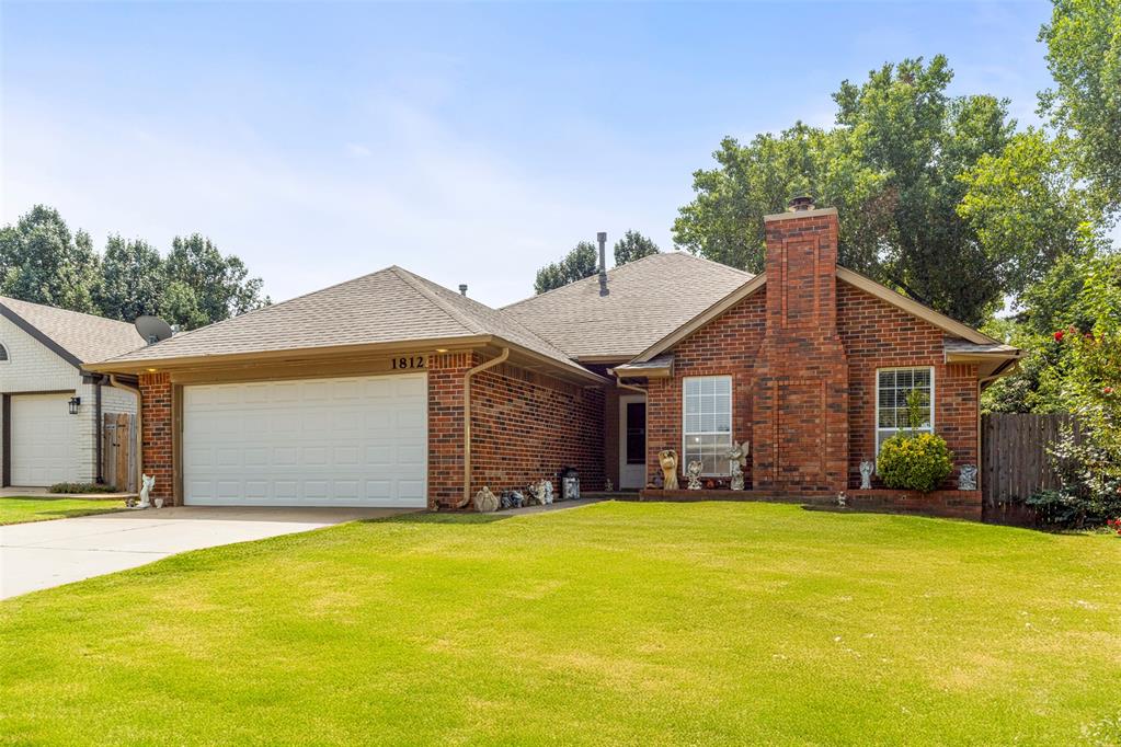 Instant equity in Edmond! This rare 4 bedroom home under $250K in Edmond is ready for your personal touch.

Located in the desirable Chisholm Lake neighborhood near Edmond Road and Santa Fe, this charming home offers easy access to Edmond’s top tier shopping, dining, and everyday conveniences, all while sitting in one of the most sought-after school districts in the metro area.

The layout is both functional and inviting, featuring 4 bedrooms, 2 bathrooms, a spacious living room with vaulted ceiling, and plenty of potential to make it your own. The seller has already removed all wallpaper, and while the interior could use a fresh coat of paint and some fixture updates, the price reflects this opportunity to add value and your own personal touch. The primary suite includes two closets, dual vanities, and a walk-in shower, offering a great foundation for a relaxing retreat.

Outside you’ll find a spacious covered patio overlooking a peaceful backyard, fully surrounded by a privacy fence, perfect for your morning coffee, weekend cookouts, or just relaxing in your own quiet space.

Major updates for added peace of mind include: new roof and gutters (coming soon), furnace replaced in December 2018. The water heater is just 7 years old and plumbing in the kitchen and bathrooms has also been updated. All appliances (also 7 years old) will remain with an acceptable offer.

This is a fantastic opportunity to own a 4 bedroom home in Edmond at a price point that’s becoming increasingly hard to find. Don’t miss your chance to create something special here. Schedule your private showing today!