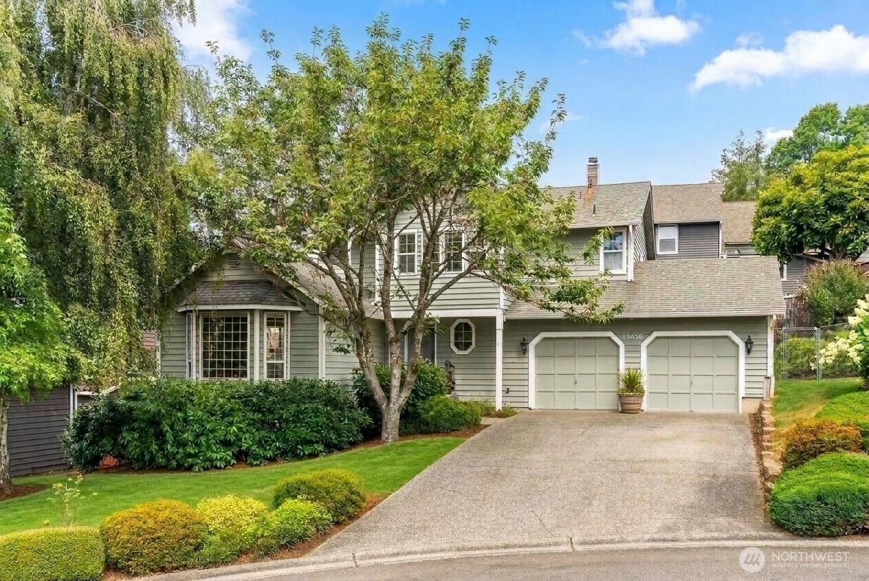 Welcome to this beautifully maintained 4-bedroom, 2.5-bath home in the desirable Forest Estates community! Offering 2,140 sq ft of thoughtfully designed living space, this home features an abundance of natural light and a comfortable, flowing layout. Step inside to a sunken family room with a gorgeous bay window overlooking the beautifully landscaped front yard, filled with trees, colorful flowers, and plenty of shade. The updated kitchen is a true standout with beautiful finishes, skylights, a cozy breakfast nook, two pantries, plenty of prep space, and convenient pull-outs in nearly every cabinet for exceptional storage and functionality. Gather around the wood-burning fireplace in the inviting living area or retreat to the spacious primary suite, complete with a large closet and a luxurious bathroom featuring a jetted tub and high-tech features for the ultimate relaxing experience. Step outside to your private, easy-care backyard where mature trees, beautiful flowers, and established landscaping create a peaceful setting. The large deck is perfect for entertaining, while the patio slab beneath provides an ideal spot for a fire pit, BBQ, or outdoor seating. A drip irrigation system is already in place to make maintaining the landscaping a breeze. Ideally located near parks, shopping, dining, major freeways, and more, this home offers the perfect blend of comfort, functionality, and convenience!