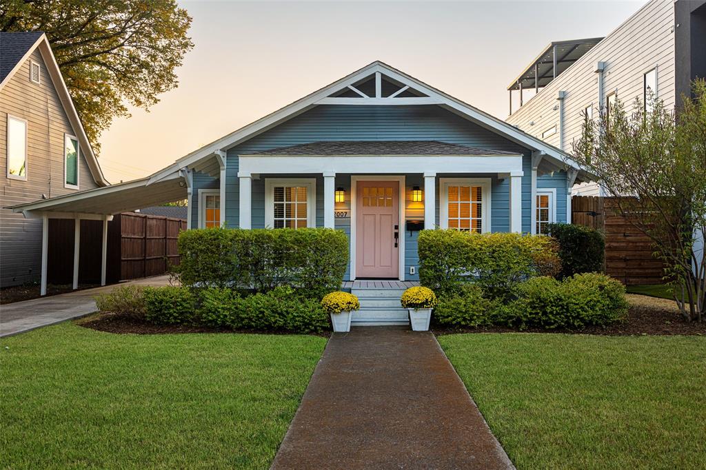 Welcome to this beautifully remodeled Lowest Greenville residence, where great design, layout and exceptional walkability come together in one of Dallas’ most coveted neighborhoods. Meticulously updated by the current owners, this exceptional home offers a refined, move-in-ready experience with thoughtful upgrades and hardwood floors throughout. The light-filled, open-concept living area is anchored by a fireplace and flows seamlessly into the stunning chef-inspired kitchen, featuring a substantial center island with seating, custom cabinetry, and elegant quartz countertops. The primary suite is a private retreat with vaulted ceilings, skylights, and an oversized closet. The spa-inspired primary bath delivers a bright, timeless aesthetic with dual vanities, a relaxing soaking tub, and an expansive stand-alone shower. A thoughtfully designed flex room provides exceptional functionality with a dedicated built-in office, utility and abundant cabinetry for storage. Outdoors, enjoy a covered patio overlooking the spacious yard, perfect for entertaining or unwinding. A generous 2.5-car garage plus additional covered carport provides ample parking and storage . Ideally positioned in one of the best walkable locations in Dallas directly between dining, shopping and nightlife of lowest Greenville and Henderson ave and a 5 minute walk to the new Henderson avenue development. With Downtown Dallas only a 10 minute drive away. An exceptional opportunity to own a piece of the urban walkable core of Dallas.