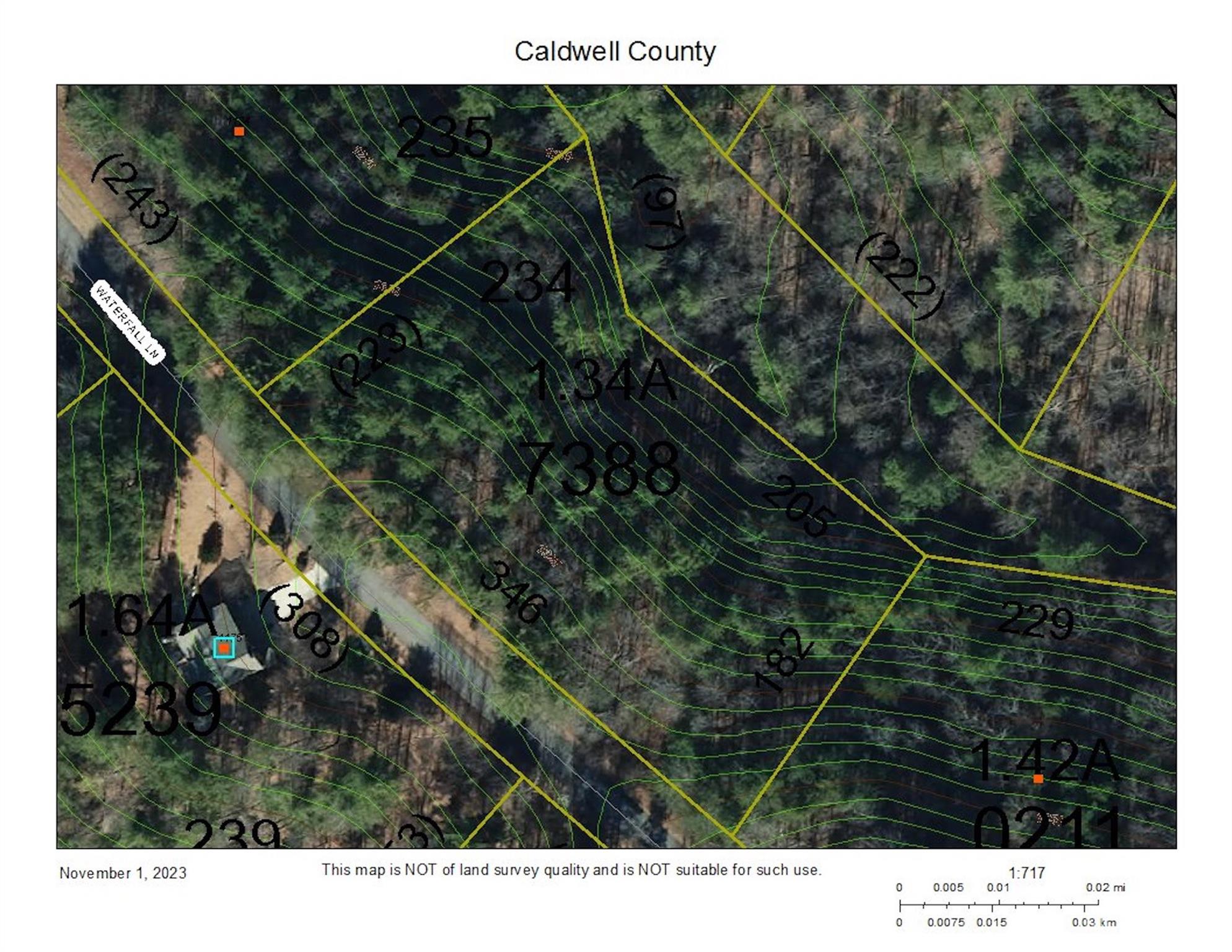 1.34 acres, Lot 234 Waterfall Lane Lot 234