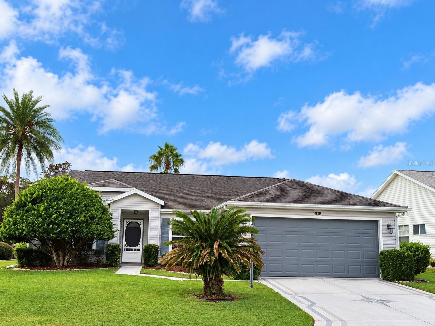 Welcome to the Plantation at Leesburg, a 55+ guard-gated community that enjoys a low HOA fee and many amenities.  Upon entering the Foyer, you’ll appreciate the open floor plan which oversees the spacious Dining Room and Family Room.  Four tall sliding glass doors allow for an abundance of natural light and lead to the screened 21’x23’ Lanai. The Kitchen is complete with granite countertops, ample cabinetry, an Eat-In Breakfast Area and a Laundry closet complete with washer & dryer.  This 2 Bedroom, 2 Bath home with a Den offers a split-floor plan which allows privacy for you and visiting guests.  HVAC 2022, ROOF 2017, new interior ceiling and wall paint 2026.  This home is priced to sell. (Equal Opportunity Housing}. Easy To Show!