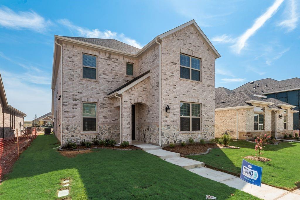 Built by Mattamy Homes The Medina - Available Sept-Oct! The Medina located on a beautiful corner lot, offers 4 bedrooms, 2.5 bathrooms, and a thoughtful layout designed for modern living. The heart of the home is its gourmet kitchen, complete with a spacious island, breakfast bar, designer tile backsplash, and a walk-in pantry—ideal for entertaining or preparing family meals. The expansive Great Room flows seamlessly into the dining area, creating a bright and inviting space for relaxation and gatherings. The private main-floor owner’s suite serves as a tranquil retreat, featuring a spa-inspired bathroom with dual vanities, a walk-in shower, and a generous walk-in closet. Upstairs, a large game room, three additional bedrooms with walk-in closets, and a shared bath offer flexibility and comfort for family and guests. As an ENERGY STAR®-certified home, the Medina is equipped with energy-efficient features like a tankless water heater, high-performance appliances, and airtight construction to enhance comfort and lower energy costs. Arbors of Legacy Hills is a premier master-planned community spanning 3,200 acres in Celina, Texas. Enjoy a lifestyle of convenience and recreation with amenities such as a 27-acre sports park, seven amenity centers, playscape areas, and a 3-mile walking and biking trail. Residents also benefit from the proximity to the highly-acclaimed Celina Independent School District, with plans for two future elementary schools within the community. Stop by the Mattamy Model Home located at 2024 Moon Flower Street Celina 75009.