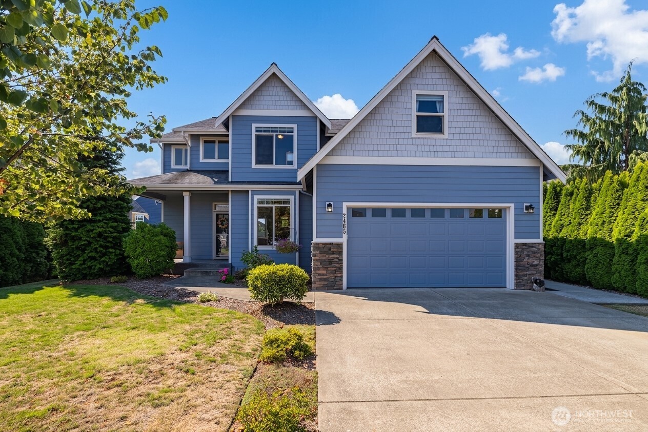 Welcome home to this beautifully maintained 3 bedroom, 2.25 bath home in the fantastic Skyview neighborhood! A versatile bonus office/den offers flexible space for working from home, a play room or potential 4th bedroom. The thoughtfully designed floor plan creates an easy flow between the living room, kitchen and dining area, extending seamlessly to the backyard, perfect for everyday living and entertaining. Gather around the cozy gas fireplace or enjoy year-round comfort with air conditioning, while the solar system helps offset monthly energy costs. Outside, the spacious lot offers plenty of room for gardening, pets and play, plus a storage shed for tools and gear. A 2-car garage with built-in shelving provides additional storage and excellent parking. Ideally located close to schools, shopping, amenities, parks and more!
