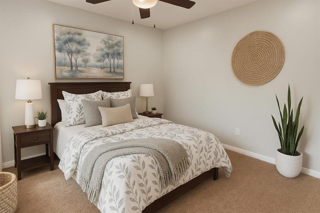 Beautiful single-story home in a mature Bedford neighborhood within HEB ISD, walking distance to Trinity High School and minutes from DFW Airport, shopping, dining, and entertainment. Features an open floor plan with new flooring throughout, fresh interior and exterior paint, and new interior & exterior doors. Remodeled kitchen includes granite countertops, modern backsplash, new appliances, and updated cabinetry. Both bathrooms fully renovated with sleek finishes. Foundation repairs completed with transferable warranty. Large backyard ideal for entertaining, kids, or pets. Refrigerator and dining table negotiable. Area shows strong appreciation with nearby new construction. Priced below market—new homes across the street start in the $600Ks with smaller yards. Seller offering $20,000 toward buyer closing costs. Two-car attached garage with no interior access door to home. Schedule your showing today.