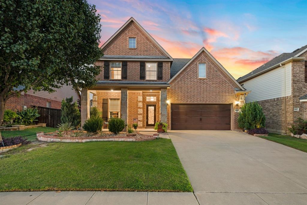 Welcome to this stunning two-story home, perfectly tucked away in the coveted Presidio community and within the highly sought-after Northwest ISD! Designed with both comfort and style in mind, this spacious home offers 4 bedrooms, 3.5 bathrooms, and a designated office, giving everyone their own space to work, play, and unwind. From the moment you step inside, you’re greeted with, rich wood floors, graceful archways, soaring ceilings, and thoughtful details like art niches and decorative lighting that make the home feel truly special. The open-concept kitchen is the heart of the home, featuring classic white cabinetry, stainless steel appliances, granite counter-tops, gas cook-top, and a convienent walk-in pantry, perfect for both everyday meals and entertaining. The primary suite is a true retreat with its cozy bay window, elegant tray ceilings, and spa-inspired en-suite complete with a double shower, dual vanities, a soaking tub, and a spacious walk-in closet. Upstairs, the fun continues with a game room and media room, ideal for movie nights, game days, or simply creating memories with loved ones. Step outside to your own backyard oasis, where a covered patio, outdoor kitchen, custom built cabana, and sparkling pool set the stage for endless relaxation and unforgettable gatherings. This home has been thoughtfully maintained with significant updates for peace of mind, including the roof, fence, gutters, window screens, HVAC system, and both water heaters. All of this in a prime location, walking distance to schools and parks, with quick access to highways and just minutes from Alliance and Presidio Town Centers, where shopping, dining, and entertainment are always close at hand.