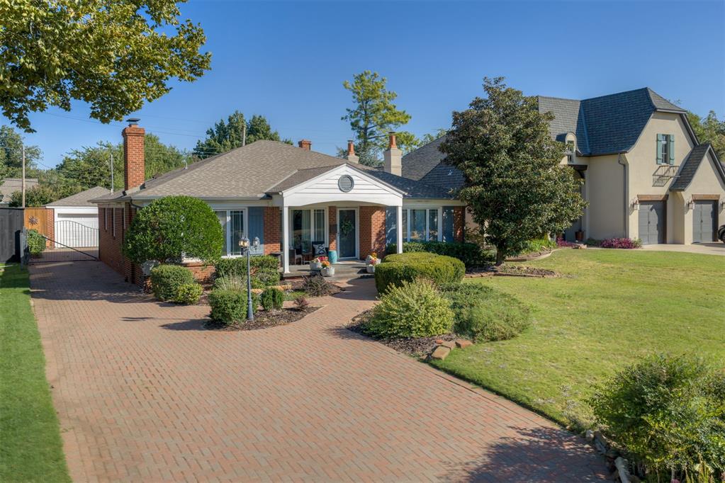 Extremely charming, traditionally updated home in Nichols Hills with BRAND NEW pool & flexible floor plan. Welcome to this beautifully updated 3-bedroom, 2.5-bathroom home in the highly sought-after Nichols Hills neighborhood! Offering timeless charm with modern upgrades, this home boasts two spacious living areas filled with natural light, creating the perfect space for entertaining or relaxing. The thoughtfully remodeled kitchen features sleek quartz countertops, custom cabinetry, stainless steel appliances, and a stylish backsplash, making it a dream for any home chef. Both full bathrooms have been tastefully updated with contemporary fixtures and elegant tilework. The third bedroom offers great flexibility—it can easily be used as a study, home office, or bonus room to fit your needs, AND the carpet has recently been removed in this room and wood floors refurbished to match the rest of the home!! Step outside to your private backyard retreat, where a sparkling pool—installed just a few years ago—awaits! The perfect place to unwind or host summer gatherings. Additional highlights include a convenient half bathroom, updated flooring throughout, and an excellent location close to shopping, dining, and parks. Seller has estimates from a contractor for closet installation in “3rd bedroom”, and is willing to share those, however, home is to be sold as-is.