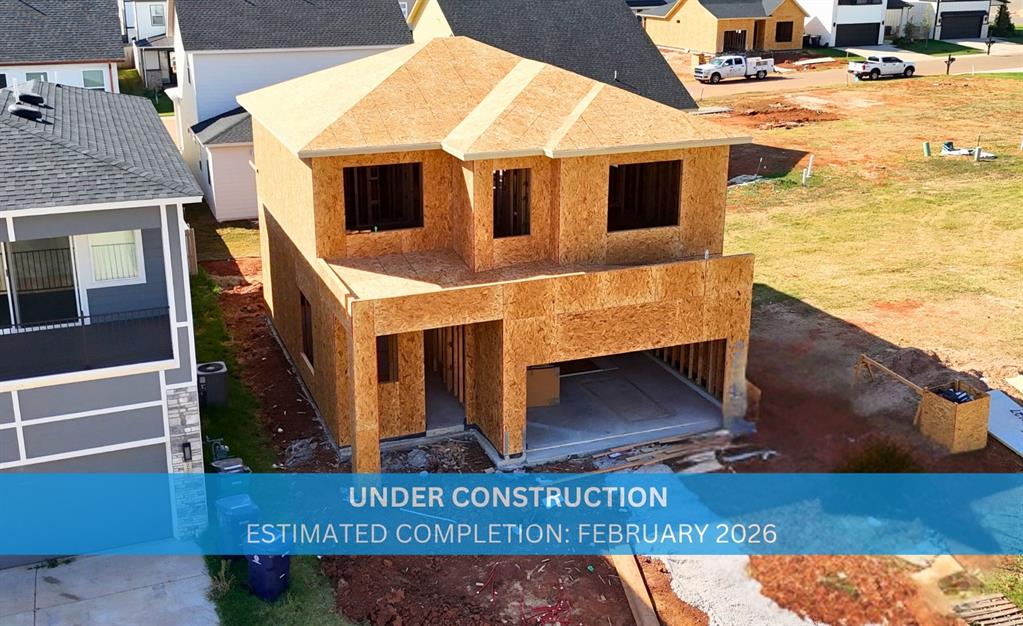 LIMITED INCENTIVE - Ask for details. The Tremont Contemporary with Balcony Design captures the essence of modern sophistication while embracing timeless comfort. From the moment you walk in, you’re welcomed into a bright, open living space where a sleek linear electric fireplace serves as a striking focal point and sets the stage for relaxed luxury. The flowing layout seamlessly connects the living, dining, and kitchen areas, creating an ideal environment for both everyday living and entertaining. At the heart of the home, the gourmet kitchen shines with a freestanding gas range, gleaming quartz countertops, under-cabinet lighting, kitchen refrigerator, and designer finishes that strike the perfect balance of beauty and functionality. The private primary suite offers a serene escape, highlighted by a spa-inspired bathroom with a glass-enclosed shower, dual-sink vanity, and an expansive walk-in closet designed for effortless organization. Secondary bedrooms are equally inviting, each thoughtfully designed with walk-in closets and large windows that flood the rooms with natural light—creating warm, welcoming spaces for family or guests. Don't miss the balcony! Every detail has been considered to ensure a true move-in ready experience. A fully fenced yard with gate, zoned irrigation system, tankless water heater, and post-tension engineered foundation provide peace of mind, while stylish white faux wood blinds throughout add a polished finishing touch. Highland Pointe is more than a neighborhood—it’s a lifestyle. Community amenities include a pool, clubhouse, basketball court, and playground. Highland Pointe’s prime location offers unmatched access to Edmond Public Schools, along with some of Oklahoma City’s best restaurants, retail shops, entertainment venues, and even Costco—just minutes away.  The photos are of a similar design with different finishes. Welcome home to Highland Pointe!