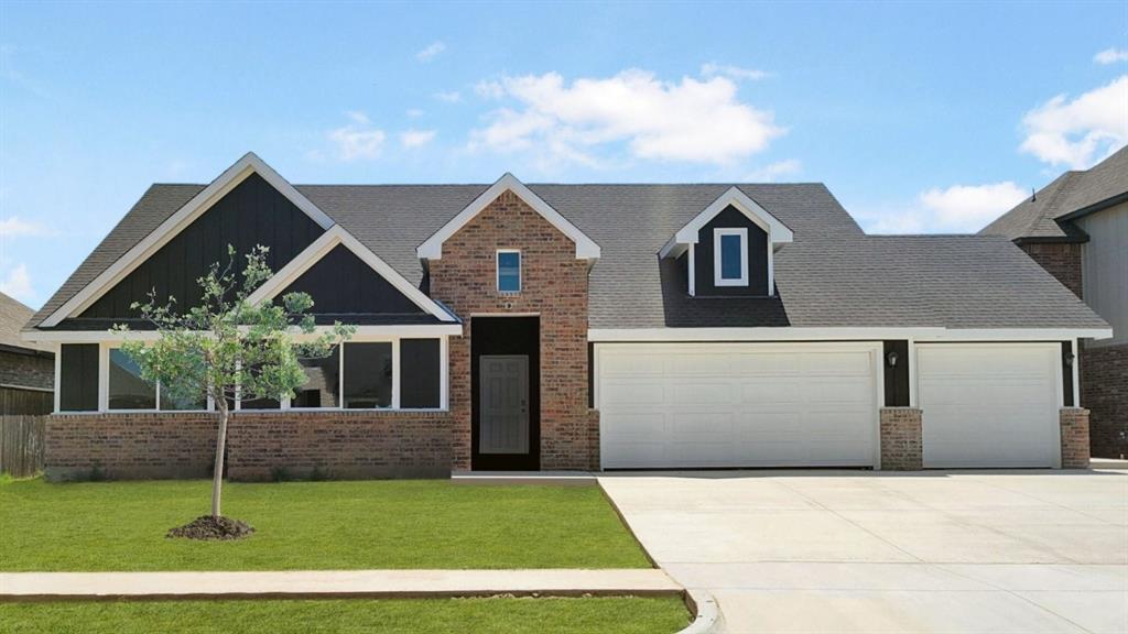 Special Financing Available! Qualified buyers may be eligible for a VA loan at 4.99% fixed interest rate (5.843% APR) or a Conventional loan at 5.50% fixed interest rate (5.908% APR) through DHI Mortgage.

The Holden is an impressive single-story home with 4 bedrooms, 2 bathrooms, and a study, offering 2,329 square feet of living space and a 3-car garage. As you enter the home into the foyer, a hallway to your left will take you to the three spacious secondary bedrooms, the large secondary bathroom, and the open laundry room. Continuing down the foyer, into the home, you will enter the wide-open living space with plenty of natural lighting. The spacious kitchen offers a large kitchen island, walk-in pantry, quartz countertops, and stainless steel appliances. The kitchen island overlooks a large open dining room and family room that looks out onto the covered patio and backyard. This home provides plenty of open space! The private main bedroom suite and study are located at the back of the home, off the family room. The main bedroom suite offers a large bathroom with a walk-in shower, dual vanity sinks, and a spacious walk-in closet.  Additional features include a tankless hot water system ensures you'll always have hot water when needed. “Home is Connected” smart home features which include a camera doorbell, Kwikset keypad lock, smart switch, and Alexa Dot for voice control. The exterior features include full sod yard with a landscape package in the front, and a covered patio!  Windstone is located off N.W. 48th and Indian Hills Road. West of I-35 in Norman. This is a gated community and is complete with a club house, pool, basketball court, and a park!