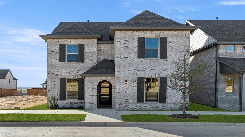 MLS# 21246408 - Built by HistoryMaker Homes - Jul 2026 completion! ~ This newly constructed single-family residence in the Treeline subdivision offers an impressive 2,515 square feet of living space, featuring 4 spacious bedrooms, including 4 primary suites, and 4 bathrooms (3 full, 1 half). Designed with a modern open floorplan, the home boasts an eat-in kitchen equipped with granite counters, a kitchen island, and a pantry, perfect for culinary enthusiasts. The soaring vaulted ceilings enhance the airy atmosphere, while smart home technology adds convenience. With 2 living areas and a dining area, there's plenty of room for entertaining. The outdoor space includes a covered patio for relaxation. This home is situated within the highly-rated Northwest ISD, close to Justin Elementary, Pike Middle School, and Northwest High School. Estimated completion is July 31, 2026. Enjoy the benefits of a traditional style with modern amenities and finishes throughout.
