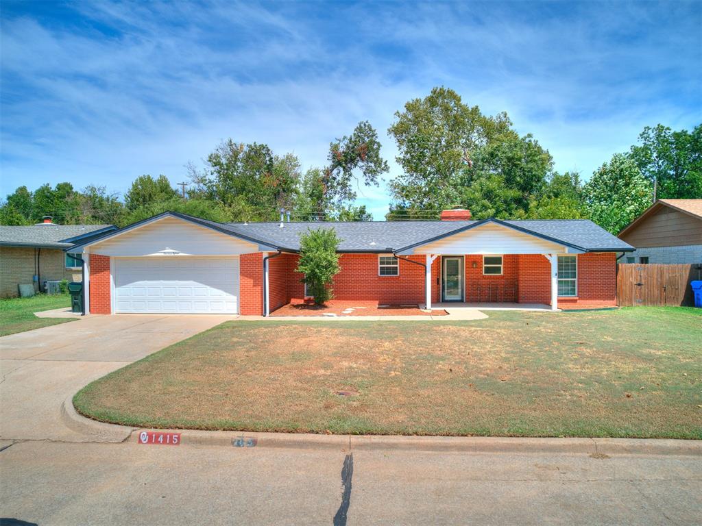 Welcome to 1415 Aladdin Street, a beautifully updated home offering comfortable living, thoughtful improvements, and an unbeatable Norman location. Step inside to a spacious living area that provides plenty of room to relax, gather, and entertain, flowing naturally into a large kitchen with ample space for cooking and hosting. Nice updates throughout give the home a fresh, inviting feel while maintaining its warmth and character.The generous backyard is a true blank slate, ready for your vision—whether that means creating the perfect outdoor entertaining space, adding a play area, gardening, or simply enjoying a quiet evening outdoors. A two-car garage provides convenient parking and additional storage.Location is a standout feature, with the elementary school and nearby park within easy walking distance. You'll also enjoy quick access to the University of Oklahoma, I-35, shopping, dining, and everything Norman has to offer. Whether you're looking for a comfortable place to call home or a property in a highly convenient location, 1415 Aladdin Street is one you won't want to miss!