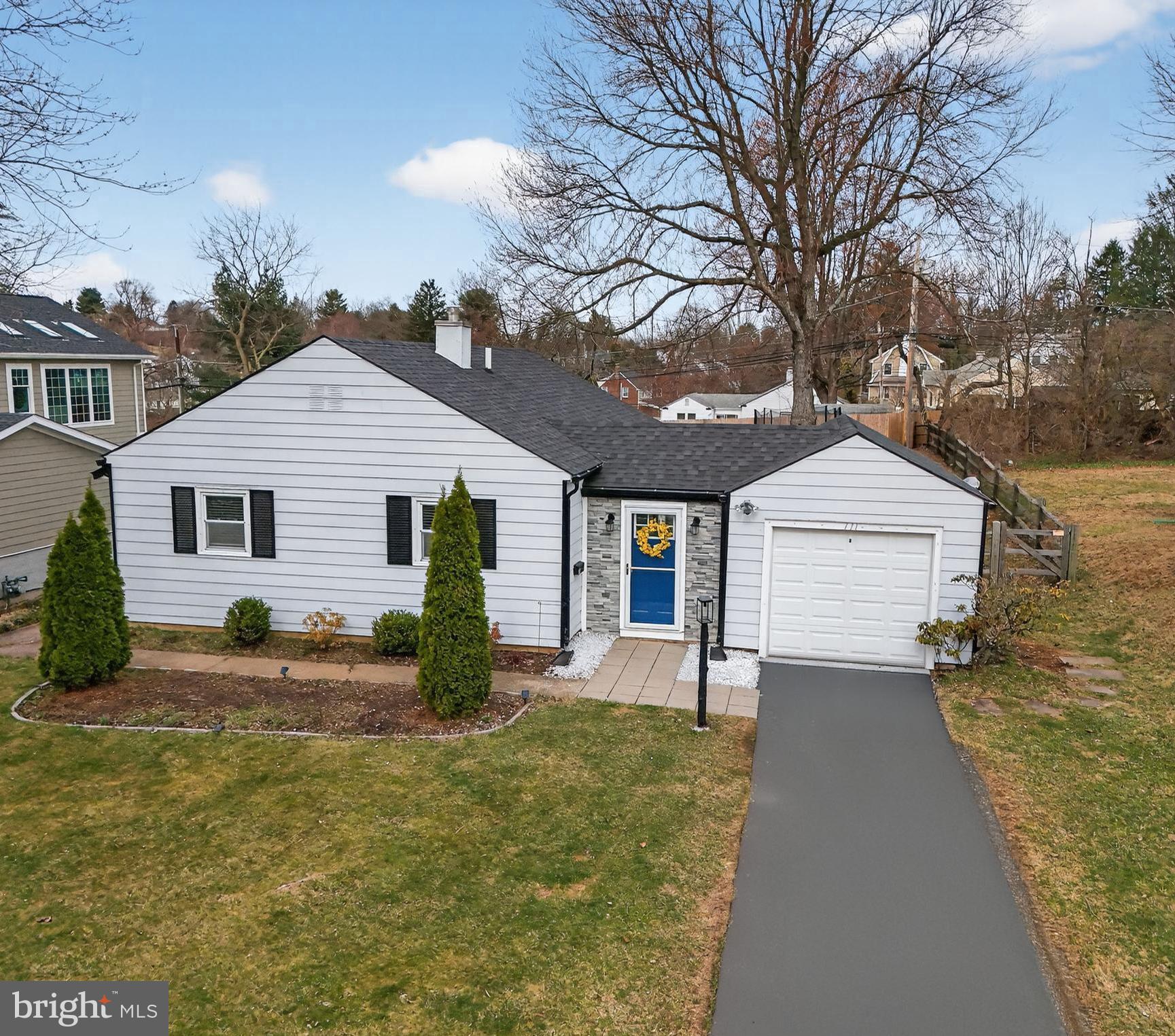 Welcome to this lovely  new listing in the highly sought-after Paoli  Gardens neighborhood! This inviting three-bedroom ranch with an attached garage offers the convenience of one-floor living paired with a spacious, comfortable layout.The home features a bright dining room with recessed lighting and a newer sliding glass door that opens to a beautifully fenced backyard—perfect for outdoor enjoyment. The yard includes a patio, shed, and trampoline, creating an ideal space for relaxing, entertaining, or spending time with family and friends.The open galley kitchen offers a walk-in pantry and convenient laundry area, flowing seamlessly into a generous family room complete with recessed lighting, a hall closet, and a separate front entrance.All three bedrooms are generously sized with ample closet space, and two include ceiling fans for added comfort. The full hall bathroom features tub and shower  combo , tile flooring with neutral finishes.Additional highlights include a newer roof (2023) and a one-year home warranty, providing peace of mind for the future homeowner.Ideally located within walking distance of the Paoli Amtrak Station, Paoli Shopping Center, Green Tree Park, and Fox Hollow Trail, this home also sits within the highly regarded Great Valley School District.This is a wonderful opportunity to own a charming  home in a prime location!