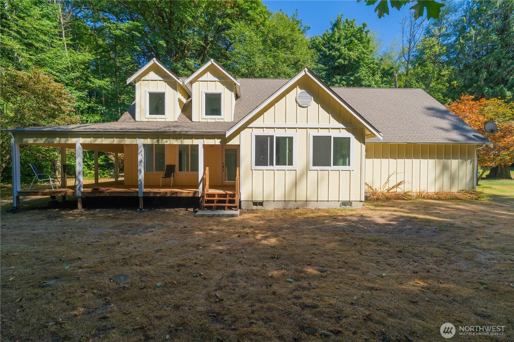 Embrace a serene 3.21-acre paradise along a fish-filled creek—a private, park-like retreat just minutes from town and freeway access. Enjoy lush grounds, a beautiful covered porch, and the soothing sound of flowing water. The land offers ample space for gardens, outdoor living, or additional structures to fit your vision. Inside, the home has been recently updated, blending comfort with nature’s tranquility. A rare opportunity to create your ideal oasis where peace, beauty, and convenience come together.