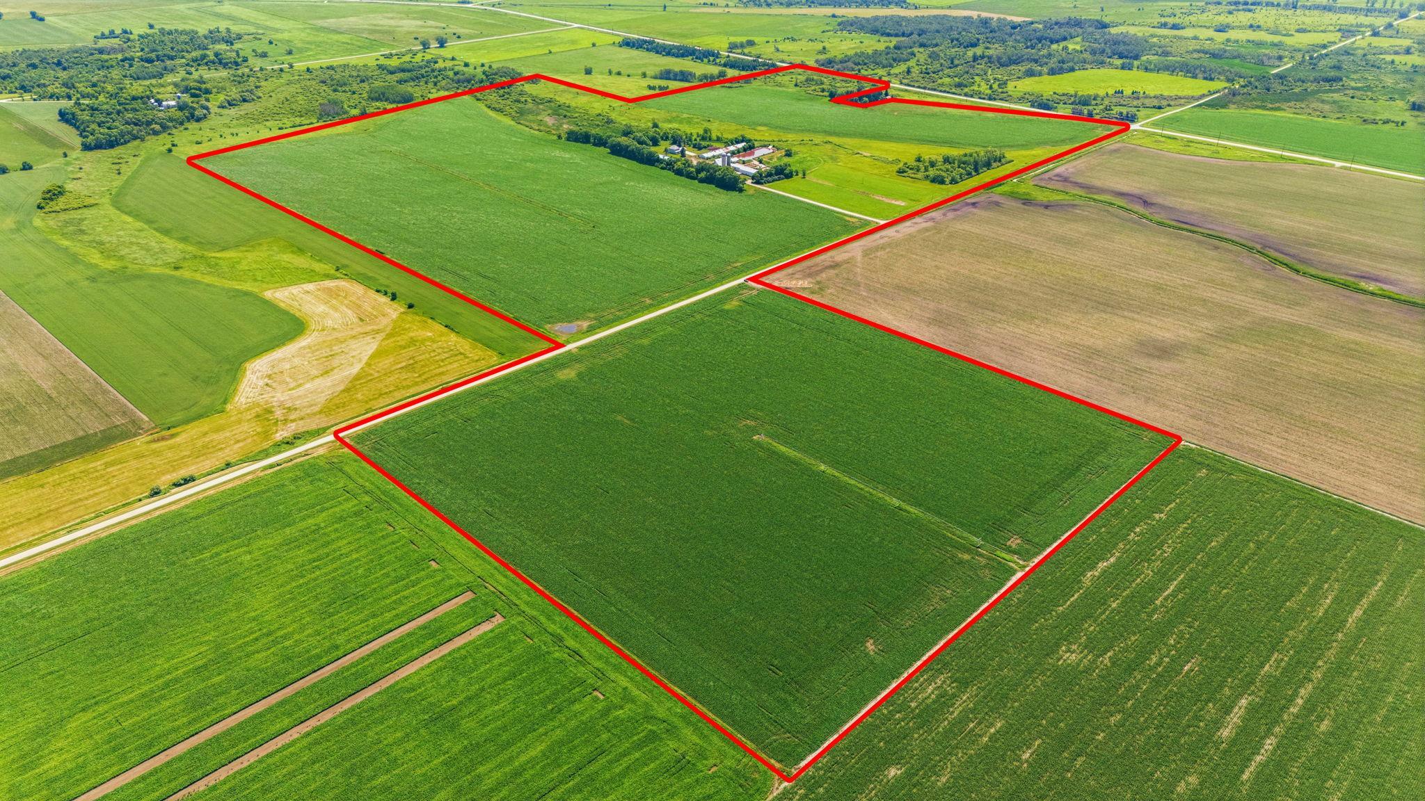 212.28 Acre Crop Farm land features a large percentage of tillable acreage suitable for high-yield crops! Its size, location and soil quality make it a standout opportunity for farmers, investors or landowners seeking stable and appreciating assets. 2018 Installed Irrigated that offers excellent production high yields with controlled watering. 2 Story home has been updated roof 2025, Steel siding, updated windows and 200 amp. Updated kitchen offers oak cabinets, good size living room and family room. Upstairs 3 same floor bedrooms all with high mop board (wood floors under carpeting) original millwork and doors in great condition. 172.28 acres is currently leased 2026 and sellers will transfer that harvest check to new owners. 2 car attached insulated garage. Shop includes 50x50 heated, 100 Amp w/concrete floors, 20 ft ceiling and 16 ft side walls on the other side is dirt floor, sliding door.