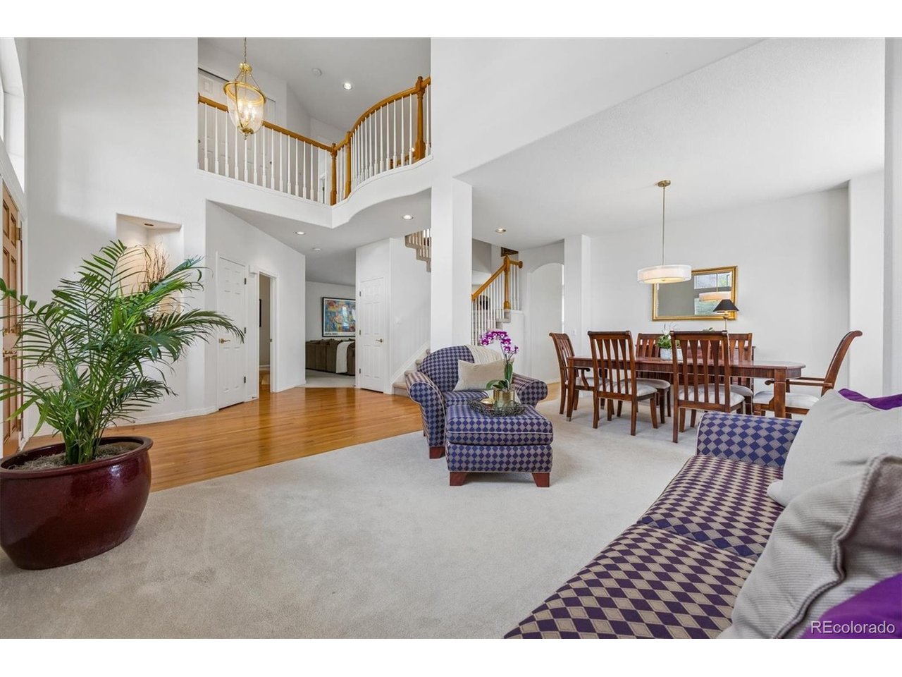 A rare opportunity awaits on a quiet double cul-de-sac in the highly sought-after pool community of Wildcat Ridge. This beautiful home blends comfort and style in all the right ways. From the moment you step inside, you're greeted by soaring cathedral and vaulted ceilings, perfectly complemented by a double staircase that sets the tone for the home's wonderful design. The thoughtfully designed kitchen features newer stainless steel appliances and a spacious walk-in pantry, and flows seamlessly into the light-filled family room which features a cozy fireplace and creates the perfect gathering spot. There is even a large home office with beautiful French doors on the main level. Upstairs, the primary suite offers a true retreat, complete with a generous walk-in closet, a five-piece ensuite bath, and a versatile bonus space ideal for a home office or private sitting area. Three additional bedrooms provide plenty of room for family or guests, one with its own ensuite bath, and two connected by a convenient Jack-and-Jill bathroom. Recent updates add peace of mind and modern appeal, including new lighting, driveway, fencing, newer appliances, most windows, and a newer furnace and A/C. With its thoughtful updates, inviting layout, and prime location, this pet-free home is move-in ready and waiting for you to enjoy from day one.