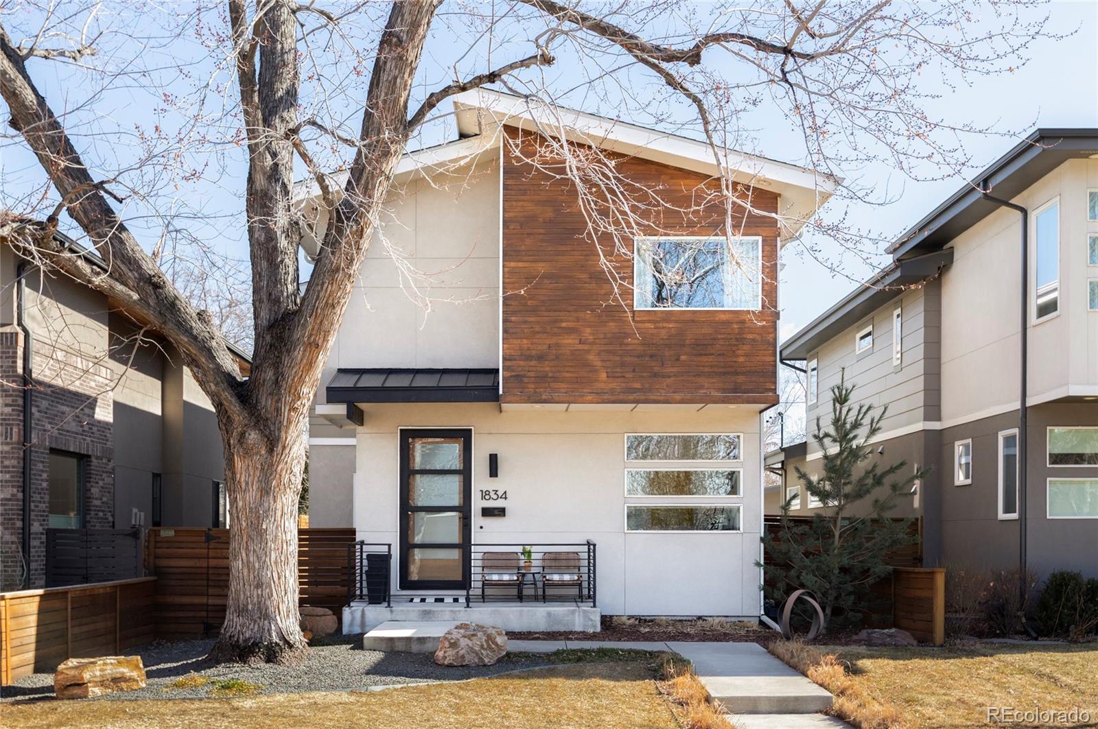 *Interior Photos coming Friday, 2/20* A rare opportunity to own a contemporary, move-in ready, single-family residence in the heart of Platt Park, 1834 S Sherman Street delivers the space, layout and convenience today’s buyers are searching for. This custom two-story home offers an extremely functional floorplan designed for both everyday living and effortless entertaining. The main level is anchored by a light-filled living space and an expansive eat-in kitchen with quartz countertops, white oak flooring, contemporary cabinetry and a chef-grade Verona 6-burner gas range. A dedicated main-level home office provides the privacy and flexibility buyers need, while seamless flow to the dining and living areas creates an inviting central gathering space. Upstairs, you’ll find three bedrooms on one level, including a spacious primary suite, a highly desirable layout rarely found at this price point in the neighborhood. The finished basement offers an exceptional guest retreat with a private bedroom and bath, ideal for visitors, extended stays or additional flex space. Sliding glass doors off the main-level living room, open to the back patio, connecting the home to the private back yard.  This over-sized lot is complemented by a detached two-car garage. All of this is set in coveted Platt Park — just blocks from the vibrant shops, restaurants and coffee spots along South Pearl Street,  Enjoy easy access to neighborhood favorites, light rail, downtown Denver and nearby Washington Park. Location, layout and livability — this is the one buyers have been waiting for.