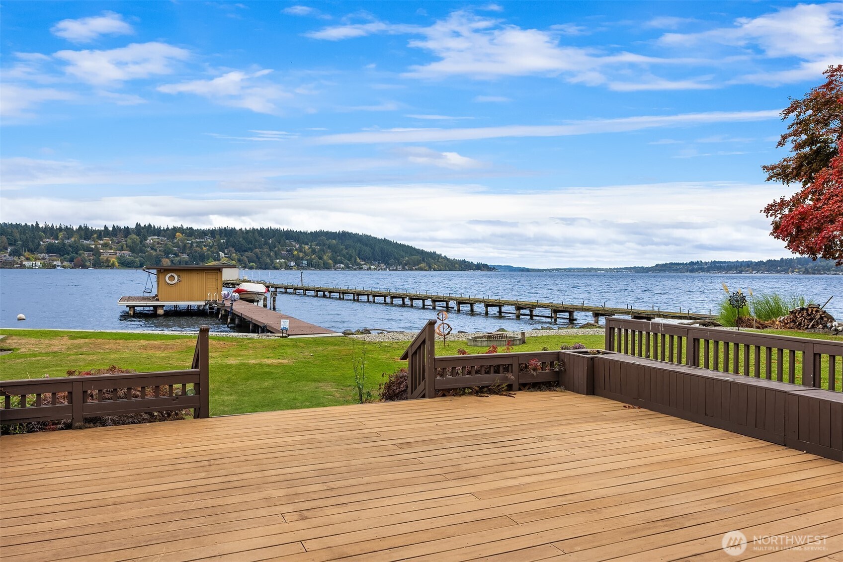 Discover the ultimate waterfront lifestyle in the highly desirable Sheridan Beach community. This level property offers a dock w/charming boathouse w/direct access to pristine waters framed by spectacular neighboring estates. The home features 2 main-level bedrooms, upstairs retreat w/full bath—perfect for guests, multigenerational living, or a private office. The updated kitchen blends style and function, ideal for entertaining. Join in the community and apply to be an Associate Member of the Sheridan beach Club. Set on a rare level lot with potential for two homes and framed by serene water views, this estate offers unmatched lifestyle, investment potential, and distinction. Buyer to verify. Neighboring #2443530 also for sale.