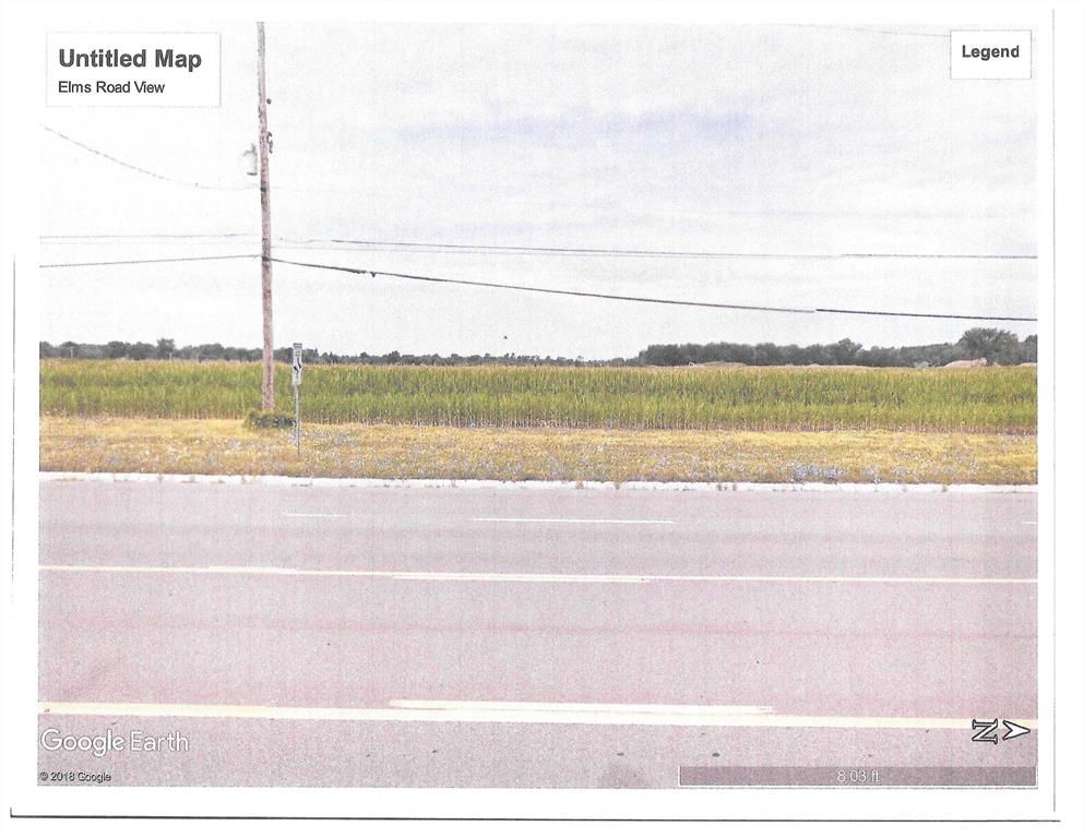 This property is ready to be developed. Bring your offer. Any crops reserved.  Great commercial potential.  Ideal location for assisted living and more.  Possible additional land could be available. Near Flint Township businesses, and within approximately 5 miles to I-75, US 23 and I-69 express ways.  Ideal location for new or expanding business or businesses.   Property is surveyed. 546.29 Ft  Frontage on Elms Road and 669.86 Ft Frontage on Corunna Road, see survey.