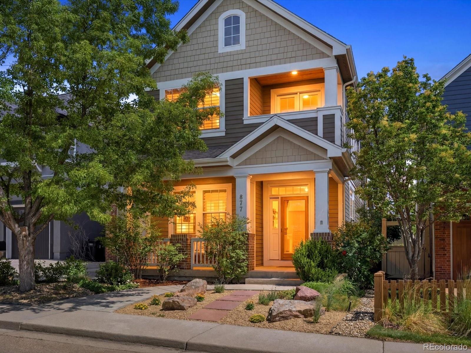 Rare south-facing Dakota Ridge home with Flatirons views, abundant natural light, and easy access to some of North Boulder's best trails. Set across from a greenbelt with no neighbors directly across the street, this inviting 5-bedroom plus study home offers a bright, open floor plan designed for comfortable everyday living and easy entertaining. High ceilings, oversized windows, and plantation shutters create an airy feel throughout, while the central kitchen opens seamlessly to the dining area, and family room. The kitchen features ceiling-height cabinetry, stainless appliances, and a custom walnut island with maple inlay. The spacious primary suite feels like a true retreat with vaulted ceilings, a private balcony showcasing Flatirons views, an en-suite bath, large walk-in closet. The main living area includes a gas fireplace, and the finished basement adds excellent flexibility with a family room, wet bar, bedroom, full bath, and ample storage. Recent upgrades include a new washer and dryer in 2022, plus two Bosch high-efficiency heat pumps and two Bosch high-efficiency gas furnaces installed in 2023, providing dual-zone comfort year-round. Enjoy a low-maintenance yard ideal for lock-and-leave living, along with a quiet, friendly neighborhood where evenings on the front porch come with mountain views. Located in sought-after Dakota Ridge, moments from Hogback Trail, North Sky Trail, Fourmile Canyon Creek Trailhead, Wonderland Lake, parks, open space, and the dining, shopping, and amenities of North Boulder.
