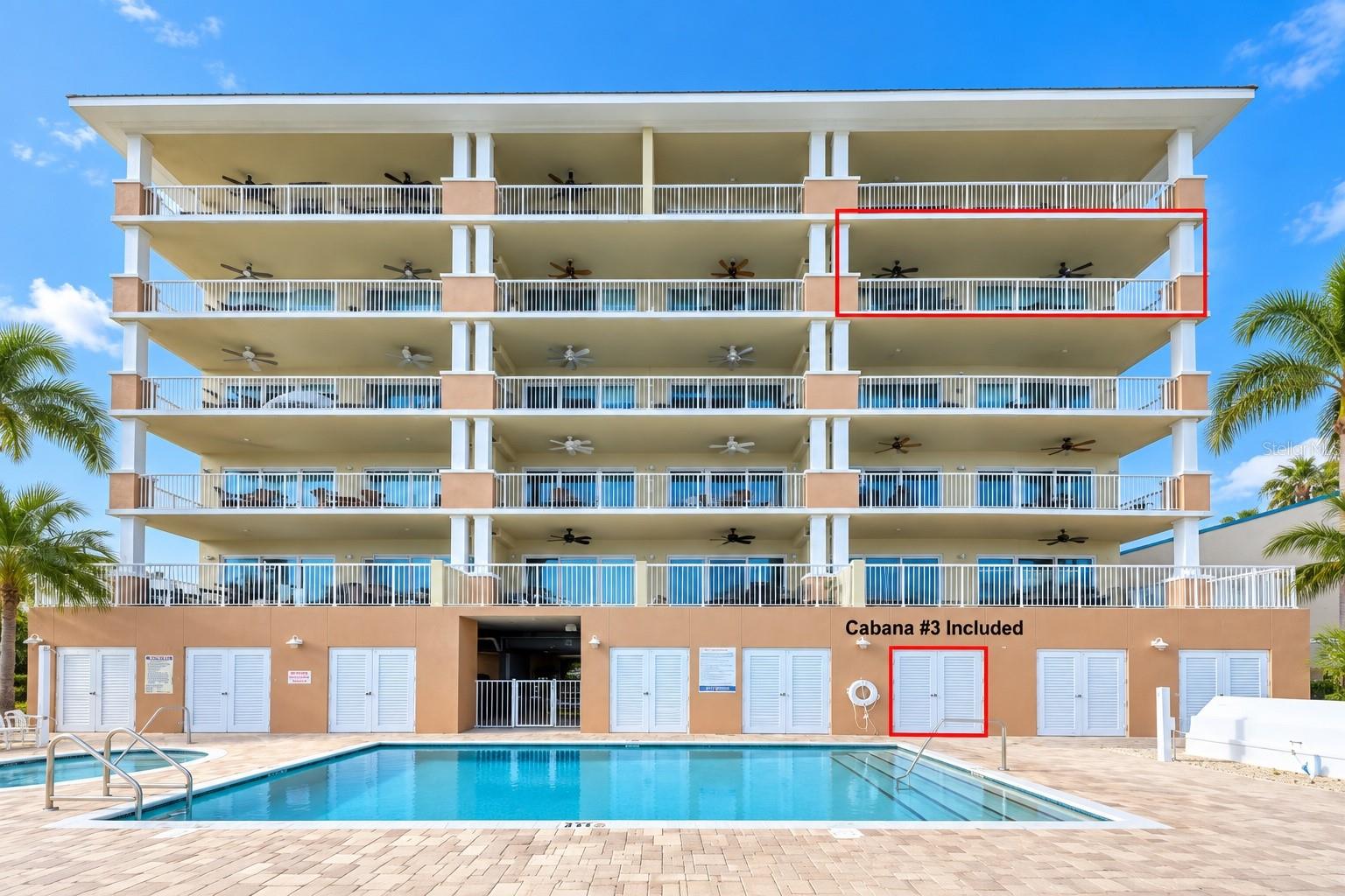 RARE CONDO INVESTMENT OPPORTUNITY at Sandpiper’s Cove! Stunning, built in 2019, TURN-KEY 3-bedroom, 2-bath luxury waterfront condo located on the south end of CLEARWATER BEACH. This beautifully furnished 5TH-FLOOR CORNER UNIT showcases spectacular, wide-open water views, enhanced by its higher-floor location and corner windows that fill the residence with natural light and capture the surrounding waterfront. Large sliders from the Great Room and Primary Suite open to an oversized balcony spanning the back of the unit -  your own incredible outdoor living space to enjoy breathtaking sunsets, coastal breezes, passing boats, and watch dolphins from your own balcony. Inside, the bright and spacious open-concept design features high ceilings, wood-plank tile flooring, crown molding and remote-controlled privacy shades in both the Great Room and Primary Bedroom. The chef-inspired kitchen is beautifully appointed with GE Café stainless steel appliances, custom soft-close cabinetry and a generous peninsula overlooking the dining and living areas — perfect for entertaining. The spacious Primary Suite offers beautiful water views, direct balcony access, a sitting area, walk-in closet and a luxurious ensuite bath with dual vanities and an oversized glass-enclosed shower. Setting Sandpiper’s Cove apart is its RARE 3-DAY MINIMUM RENTAL allowance — an exceptional feature offering tremendous flexibility and strong income potential in one of Florida’s most popular beach destinations. Enjoy it as your own coastal retreat when you choose, and rent it when you’re away. Whether you're looking for a primary residence, second home, vacation retreat or income-producing property, this condo offers a unique combination of luxury, lifestyle and investment opportunity. Unit also includes a PRIVATE CABANA - perfect for beach and water-toy storage and conveniently located near the WATERSIDE HEATED POOL & SPA. Residents and guests also enjoy private community docks with direct Gulf access, a furnished pool deck, BBQ area, elevator, secure boutique 14-unit building and covered parking. Enjoy the ultimate Clearwater Beach lifestyle - boating, kayaking, paddleboarding, fishing, island hopping, or simply walking to the world-famous white sand beach, restaurants, shopping and entertainment. Call today for your private showing!