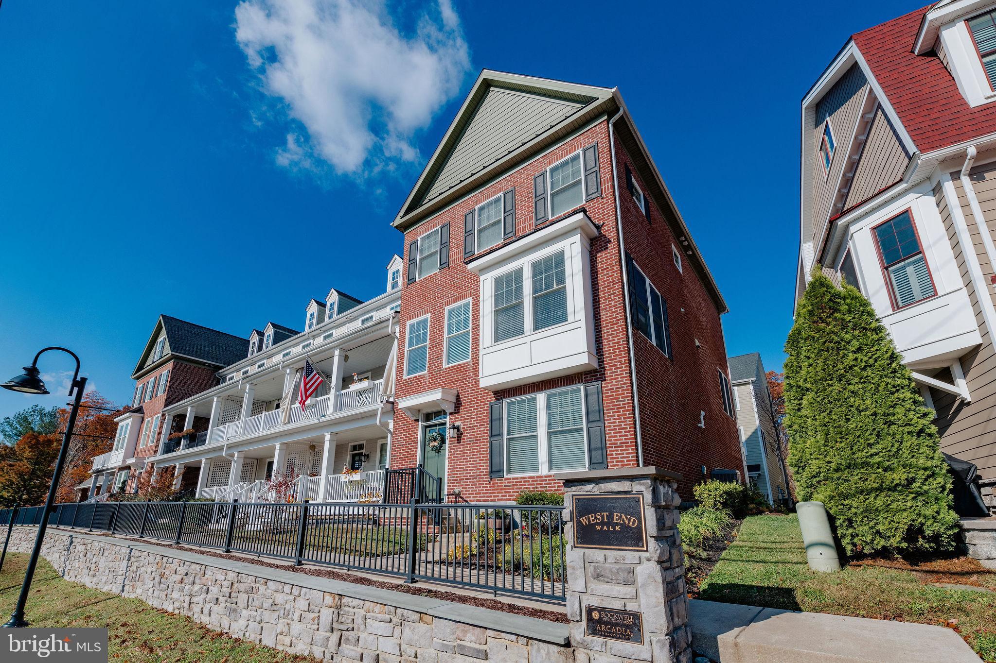 634 West End Walk: Luxury Living in the Heart of MediaEnjoy this stunning 8-year-young brick end-unit townhome. Nestled in the vibrant Media Borough, known as "Everybody’s Hometown," this residence offers a sophisticated lifestyle just steps from the best local amenities.  The heart of this home is designed for seamless entertaining and everyday comfort. Gourmet Kitchen: Features crisp white Century Cabinetry, a shimmering pearl tile backsplash, and a large island with granite countertops. Equipped with premium stainless steel appliances. The living area is anchored by a beautifully expanded dining area, Living room with a cozy gas fireplace, This whole floor is bathed in natural light from 10 large windows Step directly from the living room onto your  Trex deck, the ideal spot for grilling, "al fresco" dining or your morning coffee.  Entry Level: Includes beautiful hardwood floors, a versatile flex space for a home office, den  or gym, a convenient second powder room, and direct access to the 2-car garage. The third level features a spacious primary suite with a walk-in closet and an ensuite bath, complete with a double granite vanity and a large shower. Two additional well-appointed bedrooms share a hall bath; a  laundry room and linen storage closet complete this floor. Enjoy endless hot water with a high-efficiency tankless heater . The HOA includes lawn maintenance, snow removal, water and sewer fees. Unbeatable Location With a Walk Score of 96, your new home is a pedestrian's dream: Burlap & Bean for coffee, enjoy a craft brew at Sterling Pig, or shop for fresh finds at Trader Joe’s and the local Farmer's Market. Enjoy any of Media’s many events, Media’s famous "Dining Under the Stars" and festive holiday parades. Commuter’s Delight: Minutes from the Media Train Station and major routes including the Blue Route (I-476), Route 1, 352, and 252. For GPS Please use 634 W End Walk not  West End.