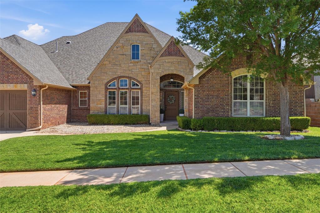 Welcome to this stunning home in the highly sought-after Barrington neighborhood within the Edmond School District, offering a rare blend of space, comfort, and elevated everyday living. From the moment you arrive, you’re welcomed by charming curb appeal and a setting that feels both inviting and ideal for entertaining.Inside, a bright open floor plan filled with natural light creates a seamless flow throughout the home. The layout includes two primary suites, each with walk-in closets, a Jack-and-Jill bath, a spacious game room with bar, a dedicated theater room, and a private office—offering exceptional flexibility for multigenerational living, work-from-home needs, and guests.The remodeled kitchen serves as the heart of the home, showcasing a chef’s kitchen with over $60,000 in upgrades including an oversized island, expansive breakfast bar, custom finishes, and a thoughtfully designed layout for both cooking and entertaining.Both primary suites offer peaceful retreats with well-appointed designs and walk-in closets, while additional bedrooms provide flexible space for family, guests, or additional work-from-home needs.Step outside to a private backyard oasis featuring a sparkling pool, outdoor kitchen, and expansive patio—ideal for weekend gatherings, summer evenings, and relaxed nights at home. The pool has been thoughtfully updated with new tile and resurfacing completed just one year ago, along with the pool pump.A standout Barrington home offering exceptional space, versatility, and refined livability.