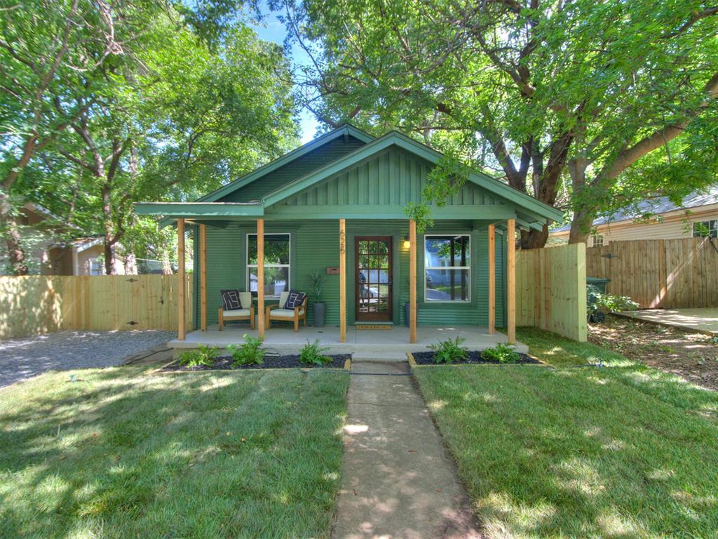 Welcome to this completely renovated, designer-curated 2-bedroom, 1-bathroom gem in the heart of Core Norman. Infused with a cozy, moody aesthetic and high-end finishes, this turnkey home offers an unbeatable location less than a mile from the OU campus and walking distance to the vibrant shops, dining, and breweries of downtown Main Street. Inside, the stunning kitchen features sleek granite countertops, abundant storage, a dishwasher, and a premium gas range with a hood, leading into a rare and spacious dedicated laundry room. Perfect as an effortless student property, an absolute dream game-day house, a high-yield short-term rental, or a stylish first-time buy. The outdoor spaces are equally impressive, boasting a charming covered front porch and a fully privacy-fenced backyard complete with a brand-new entertaining deck. Don't miss this opportunity to live close to all the activities central Norman has to offer! Owner/agent.