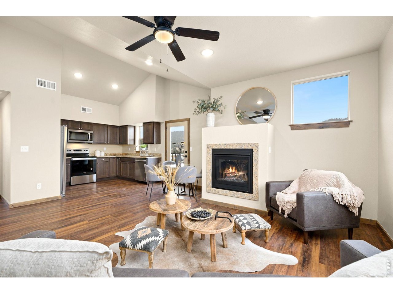 Wake up to the mountains and come home to the best of Estes Park. This beautifully appointed 3-bedroom, 2-bathroom condo at Wildfire offers an inviting combination of modern comfort and Colorado mountain living. With mountain views from nearly every window, the surrounding scenery becomes part of the home. Inside, a thoughtfully designed floor plan creates a comfortable and functional living space, complemented by granite countertops, stainless steel appliances, soft-close cabinetry, and durable luxury vinyl flooring. The private primary suite provides a peaceful retreat, while two additional bedrooms offer room for family, guests, an office, or whatever fits your lifestyle. Step outside and you're just moments from the trails, Lake Estes, Rocky Mountain National Park, and the restaurants, shops, and outdoor adventures that make Estes Park such a special place to call home. After a day exploring the mountains, come back to the comfort of your own low-maintenance retreat, with a heated one-car garage and private storage area ready for all your Colorado gear. Whether you're enjoying your morning coffee while taking in the views or heading out for an afternoon adventure, 1700 Wildfire Rd #302 puts you right where you want to be-surrounded by the beauty of Estes Park with the conveniences of modern living. This unit is reserved exclusively for qualified workforce housing buyers who work a minimum of 30 hours per week within the Estes Park School District boundaries.