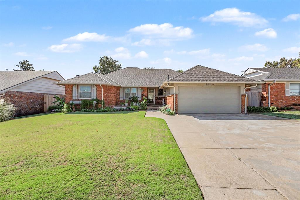 Open House Sunday, October 11th 2-4! LOCATION, CHARM & PRIDE OF OWNERSHIP! This beautifully maintained 1960s home offers 3 bedrooms, 2 bathrooms, gorgeous wood floors, and a flexible floor plan with plenty of room to spread out! The spacious 24x13 second living area features new vinyl flooring, while the dining room offers a cozy gas fireplace that adds warmth and character. The kitchen comes equipped with a new dishwasher, gas cooktop, refrigerator and plenty of storage. Both bathrooms feature tile flooring and updated vanities. Step outside to enjoy the beautiful, well-kept lawn, sprinkler system, sunroom, and 8x12 storage shed. Additional highlights include fresh exterior paint, a 2023 roof, gutters, Ring doorbell, and epoxy-coated garage floor. Clean, cared for, and move-in ready! Conveniently located just south of Northwest Expressway, minutes from Penn Square Mall, The Oak, Belle Isle Library, Target, restaurants, coffee shops, and everyday conveniences. A wonderful opportunity to own a well-loved home in an established, centrally located neighborhood!