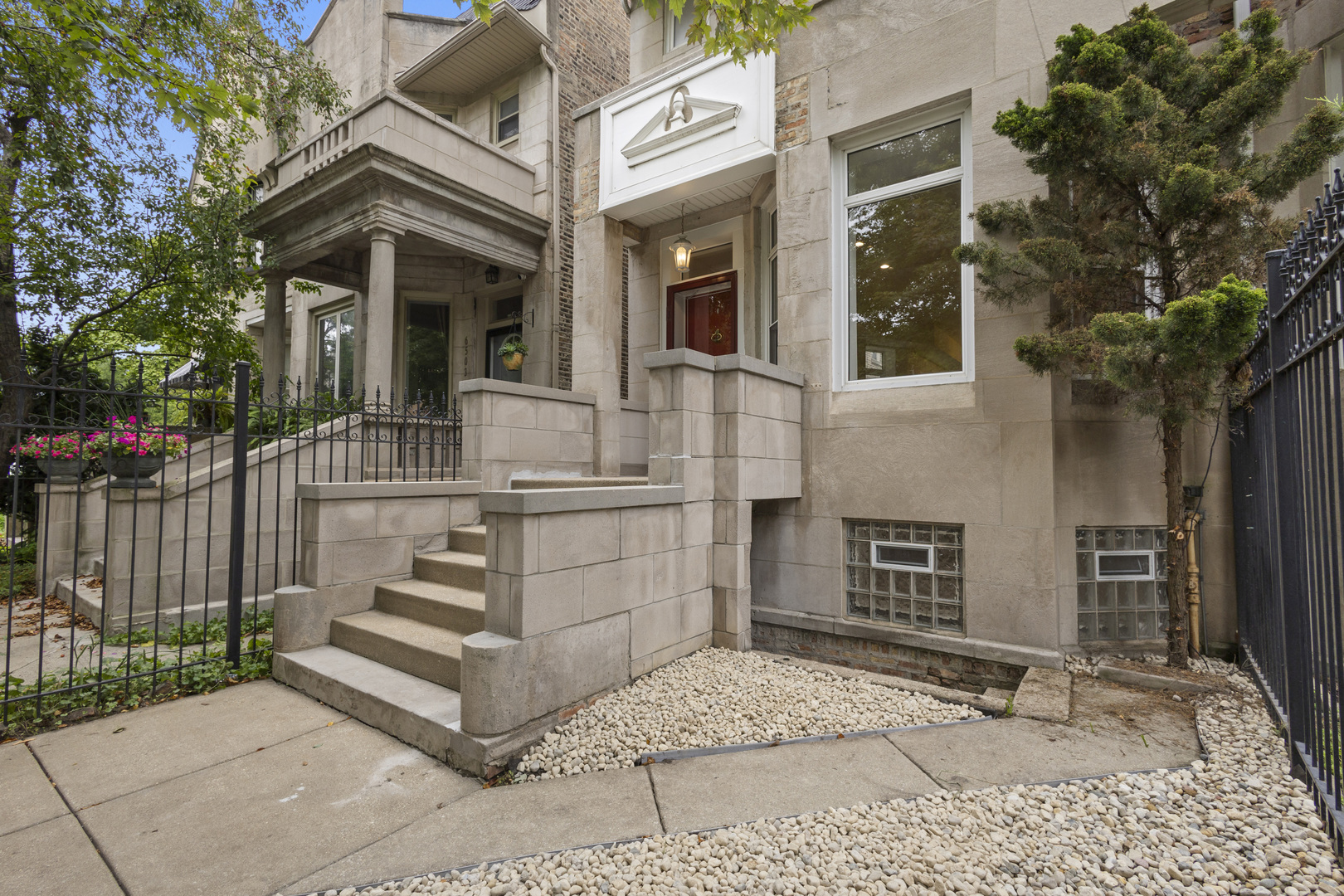 Beautiful 3-Bed, 3-Bath Chicago Home with Finished Basement & 2-Car Garage!  This stunning home offers an open-concept layout with a modern kitchen featuring a spacious island, sleek finishes, and ample cabinet space. The cozy family room with a fireplace creates the perfect gathering space.  The fully finished basement includes a full bathroom, laundry room, and a versatile backroom ideal as a third bedroom or office. Upstairs, enjoy two oversized bedrooms with high ceilings, generous closets, and full baths.  Two private balconies, including one off the master bedroom, provide the perfect spots to relax outdoors. A detached 2-car garage completes this move-in-ready home.  Don't wait-schedule your tour today!