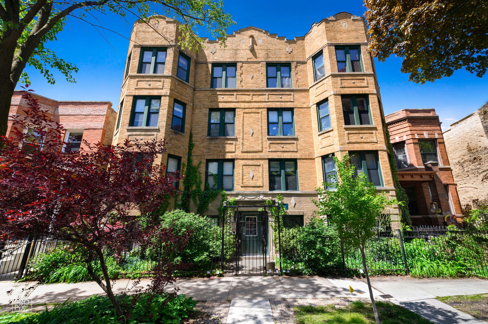 **THIS IS THE ONE YOU HAVE BEEN WAITING FOR!!** STUNNING & IMPECCABLY CARED FOR 3 BED 2 BATH CONDO WITH A SPACIOUS 1,500 SQFT & 1 ASSIGNED PARKING SPACE IN HIGHLY SOUGHT AFTER LOGAN SQUARE! ALL BRICK, CHARMING 4-STORY BUILDING WITH A BRAND NEW ROOF 2024. GATED ENTRY WAY WITH NEW SECURITY SYSTEM THAT CONNECTS TO YOUR PHONE. LOCATED ON THE THIRD LEVEL. BRIGHT, OPEN CONCEPT FEEL WITH 9FT CEILINGS & GLEAMING REFINISHED OAK HARDWOOD FLOORS. LIGHT & BRIGHT UPDATED EAT IN KITCHEN WITH WHITE SOFT CLOSE CABINETS, BLACK GRANITE COUNTERS, SUBWAY TILE BACKSPLASH, AND ALL NEW STAINLESS STEEL APPLIANCES 2022. OVERSIZED ISLAND/BREAKFAST BAR THAT FLOWS INTO THE DINING/LIVING ROOM COMBO WITH NEWLY INSTALLED RECESSED LIGHTING 2022. CAN SEAT 6 COMFORTBALY. GORGEOUS MARBLED FIRE PLACE WITH GAS STARTER, CHARMING & ELABORATE MANTLE INSTALLED IN 2022 LOCATED IN LIVING ROOM. COZY & INVITING BAY WINDOW, PERFECT FOR PLANTS OR A READING NOOK. 3RD BEDROOM/FLEX ROOM GENEROUSLY SIZED W/ FRENCH DOORS & MODERN DAY MURPHY BED THAT STAYS WITH THE HOME. GREAT NATURAL SUNLIGHT THROUGHOUT. DEEP CLOSETS FOR STORAGE. DOWN THE HALL IS LAUNDRY, WITH 2023 SLEEK LOOK STACKABLE WASHER & DRYER. HALLWAY BATH COMPLETELY GUTTED. EVERYTHING BRAND NEW IN 2022. BEDROOM 2 GENEROUSLY SIZED WITH WAINSCOTING AND CALIFORNIA CLOSET ORGANIZERS. COZY & SPACIOUS OWNERS SUITE W/ UPDATED FULL BATH, DUAL VANITIES, JACUZZI JETTED TUB W/ SHOWER COMBO. WALK IN CALIFORNIA CLOSET FOR HER AND IKEA BUILT INS FOR HIM. EXTERIOR ACCESS AT BEDROOM AND END OF HALLWAY. STEP OUT TO THE NEW COVERED DECK, ENTIRE 3 STORY DECK REPLACED JUST 6 YRS AGO! ROOM FOR A PATIO SET & MORE! CEILING MOUNT IN PLACE FOR A SWING CHAIR. ADDITIONAL UPDATES INCLUDE: 2024 GARBAGE DISPOSAL. 2022 ALL NEW LIGHT FIXTURES, EXTERIOR DOORS, KITCHEN CABINET HANDLES, WATER HEATER, MOEN FAUCETS THROUGHOUT HOME, NEST THERMOSTAT. CLOSE TO METRA, PARKS, SCHOOLS, SHOPPING, MAJOR HIGHWAYS, FRESH MARKETS & SO MUCH MORE! SOLD AS-IS. UNIT IS NOT RENTABLE.