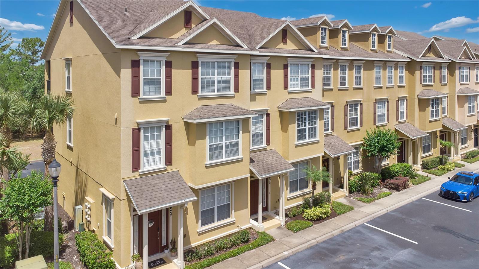 **The Buyer may qualify for the 1% down payment conventional loan **.Brand New Roof 2025 , Newer AV Units , Newer Kitchen Appliances . Welcome to this spacious and modern townhome located in the heart of LakeMary’s sought-after Timacuan community. Just minutes from the Town Center, top-rated dining, shops, golf courses, and scenic bike trails, thisproperty offers both convenience and lifestyle. This oversized 4-bedroom, 3.5-bath home offers a thoughtful three-story layout that suits avariety of living arrangements. The first floor features a full bedroom and bath which is ideal for guests or multi-generational living, as well as anoversized two-car garage with additional storage. On the second floor, enjoy a bright and open living space with a formal dining area, powderroom, and an expansive kitchen with breakfast bar. French doors lead to a private covered balcony, perfect for your morning coffee or eveningwind-down. The third level boasts a luxurious master suite with its own balcony, custom walk-in closet, and a spacious bath with a large walk-inshower that has been renovated recently . Two additional guest bedrooms, a full bath, and a laundry area complete the upper floor. Additionalhighlights include an alarm system, rear alley 2 Garage Access, and maintenance-free living with access to the community pool. Whether you’re asnowbird, investor, or local buyer looking for style and space, this townhome checks all the boxes. A Minute access to I4 and 417 . Walk Distance to Publix Store. Come see it today and experience one of Lake Mary’s best communities!