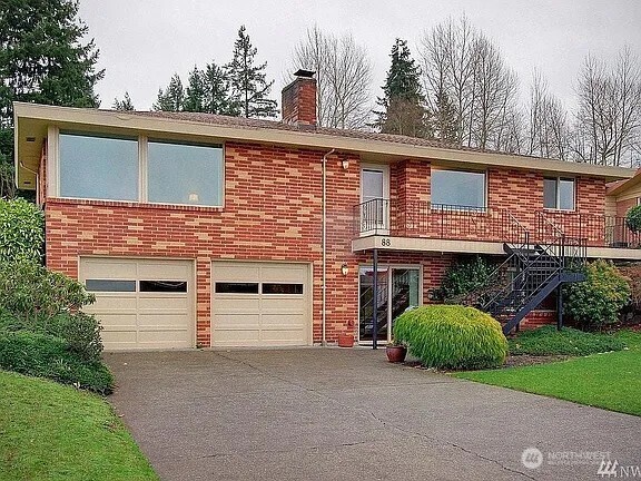 Wake up to sweeping views of Lake Washington, Seattle & Olympic Mountains.  This home is located in the desirable Monterey Terrace neighborhood.  The oversized living room and dining room picture windows bring in tons of natural light for a part of your everyday experience.  This beautiful home has been incredibly maintained.  The main level features comfortable living spaces, with timeless character, while the basement adds flexible space for a home office, gym, creative studio, gaming room or hangout space. Step outside to a fully fenced back yard with plenty of space for your creative ideas.  The roof was replaced last year.  2-car garage with storage/shop space for hobbies.  Close to Lake Washington parks, The Landing's Dining and shopping, Cedar River Trail and 405.