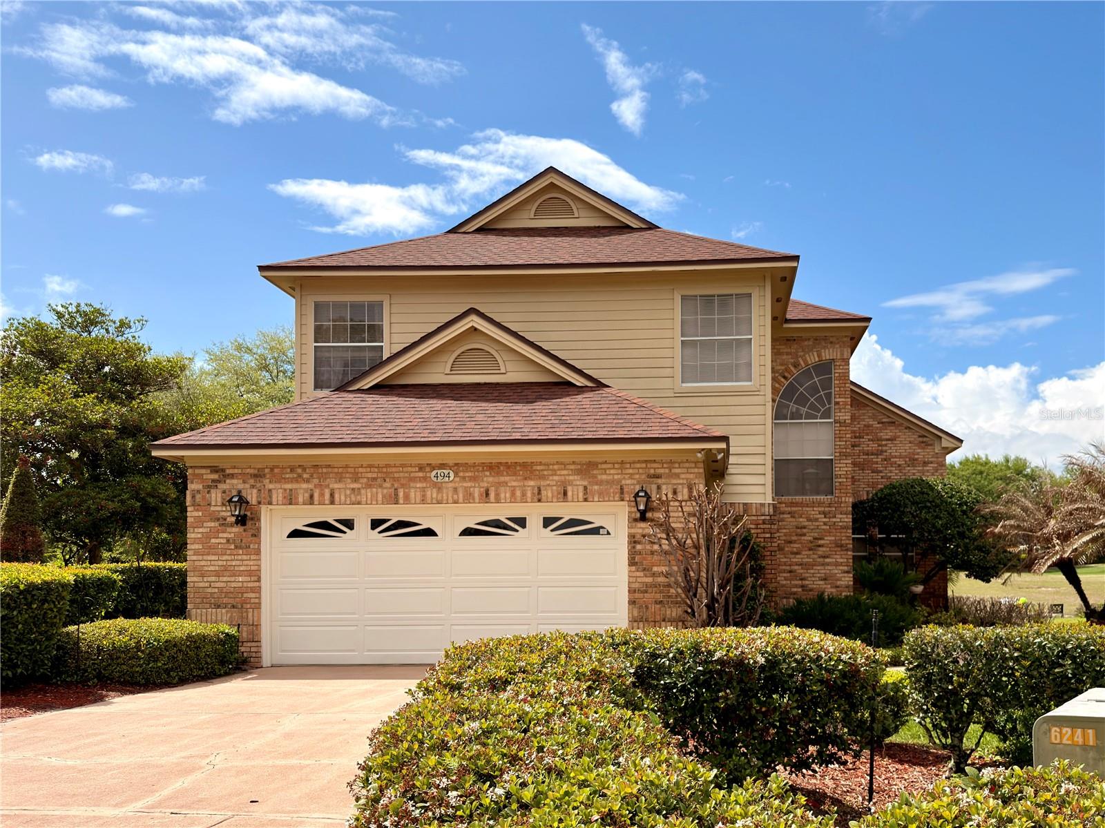 Location! Location! Location!This beautiful well-maintained one-and-a-half-story home is located in the highly sought-after Timacuan Golf & Country Club community in Lake Mary. Situated on a quiet cul-de-sac, the property offers over 2,400 sq ft of living space with 3 bedrooms and 2.5 bathrooms.Large windows and glass doors throughout the home bring in an abundance of natural light. The split floor plan and high vaulted ceilings create an open and spacious feel in the main living areas.The primary bedroom suite is conveniently located on the first floor and features his-and-hers walk-in closets and an upgraded bathroom with a separate shower and soaking tub. The kitchen is equipped with stainless steel appliances, granite countertops, and a bright dinette area.No carpet! Tile and laminate flooring run throughout the home. A cozy family room with a fireplace provides the perfect gathering space.Two additional bedrooms are located on the second floor and share an upgraded bathroom. The second floor also includes a spacious loft/living area that could easily be converted into a third bedroom if desired.The home offers plenty of storage, including a walk-in storage room on the second floor, another walk-in storage area on the main floor, and built-in shelving with foldable doors in the garage.Step outside to enjoy the screen-enclosed swimming pool overlooking beautiful golf course views. The property sits on approximately 0.21 acres in a non-flood zone.Recent updates include:* Roof 5 years old* AC 3-4 years old* Exterior repainted in 2021* Pool resurfaced in 2023.Lake Mary is consistently ranked among the best places to live in Florida and offers some of the state’s top public schools. The home is conveniently located just 5 minutes from I-4 and about 25 minutes to Downtown Orlando, with restaurants and shopping only minutes away.